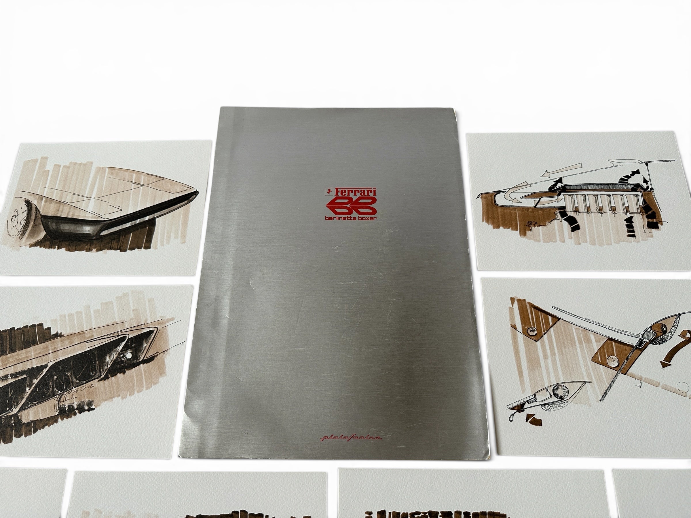 Ferrari 365 GT4 Berlinetta Boxer Pininfarina Introduction Press Release, Brochure - Complete - 1971