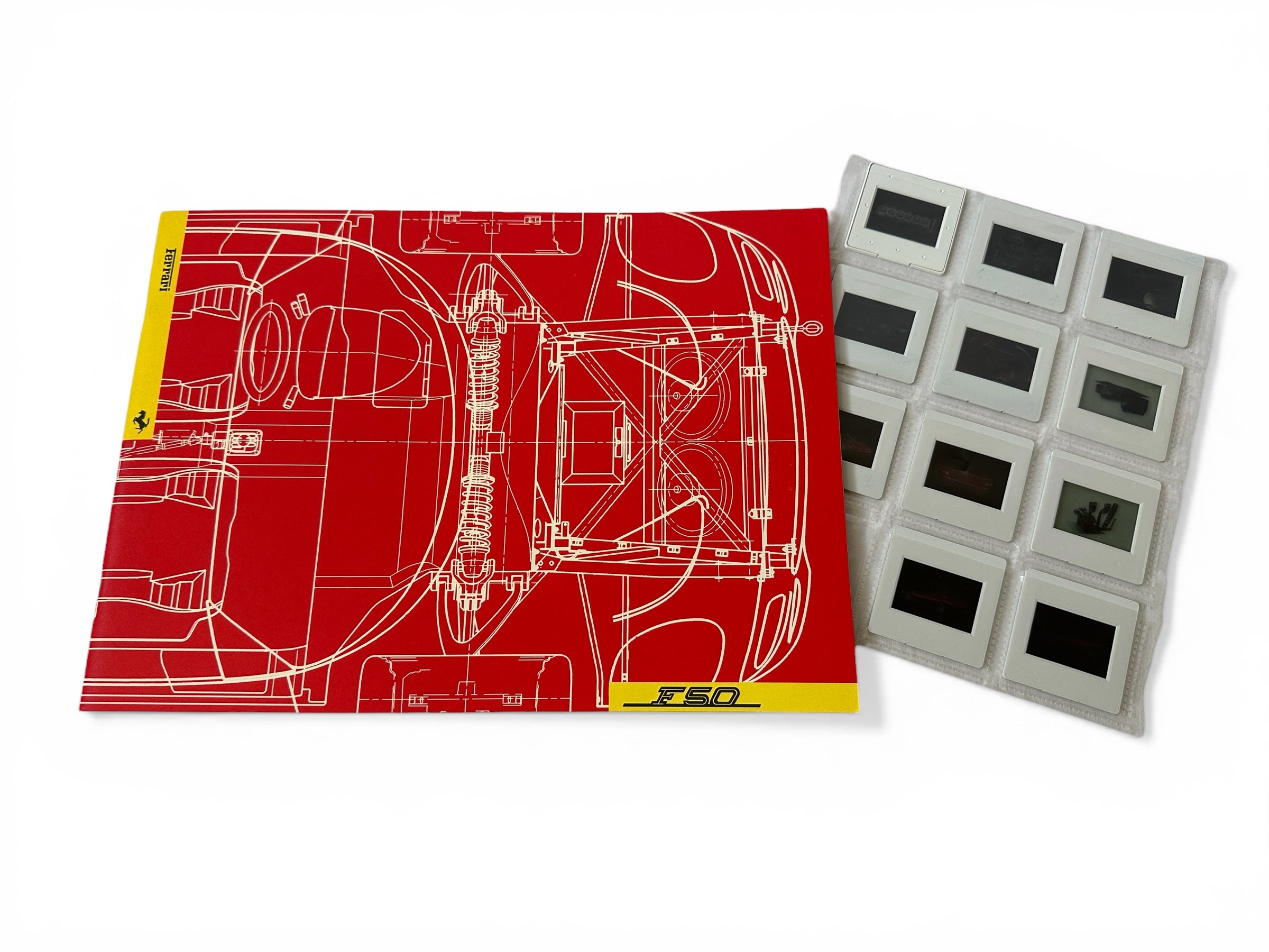 Ferrari F50 Introduction Press Brochure Including Dia Slides #954/95 - 1995