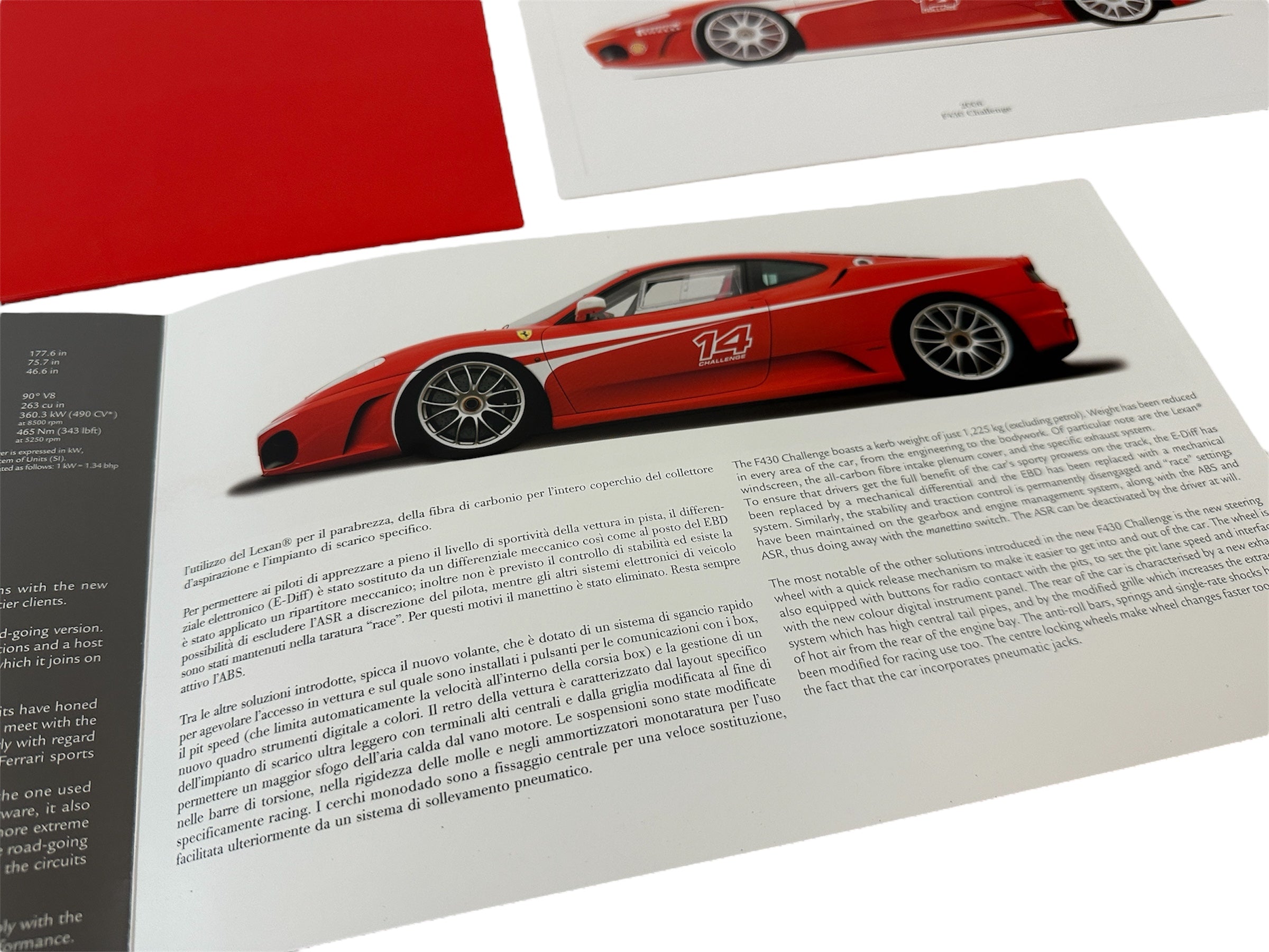 Ferrari 430 Challenge Introduction Brochure Kit - 348, 355, 360 Challange - #2328/05 - 2005