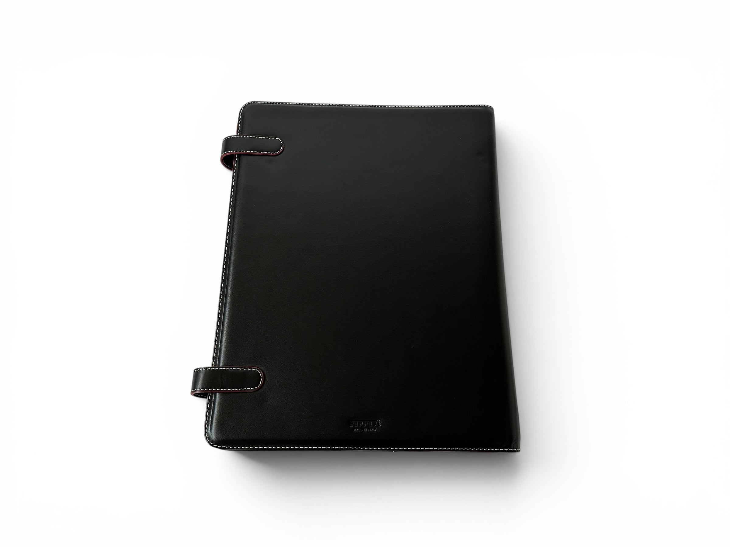 Ferrari レザー カタログケース 黒 取説 保証書 入れ Ferrari Black Leather Welcome Kit, Organizer - Welcome To Ferrari - Of
