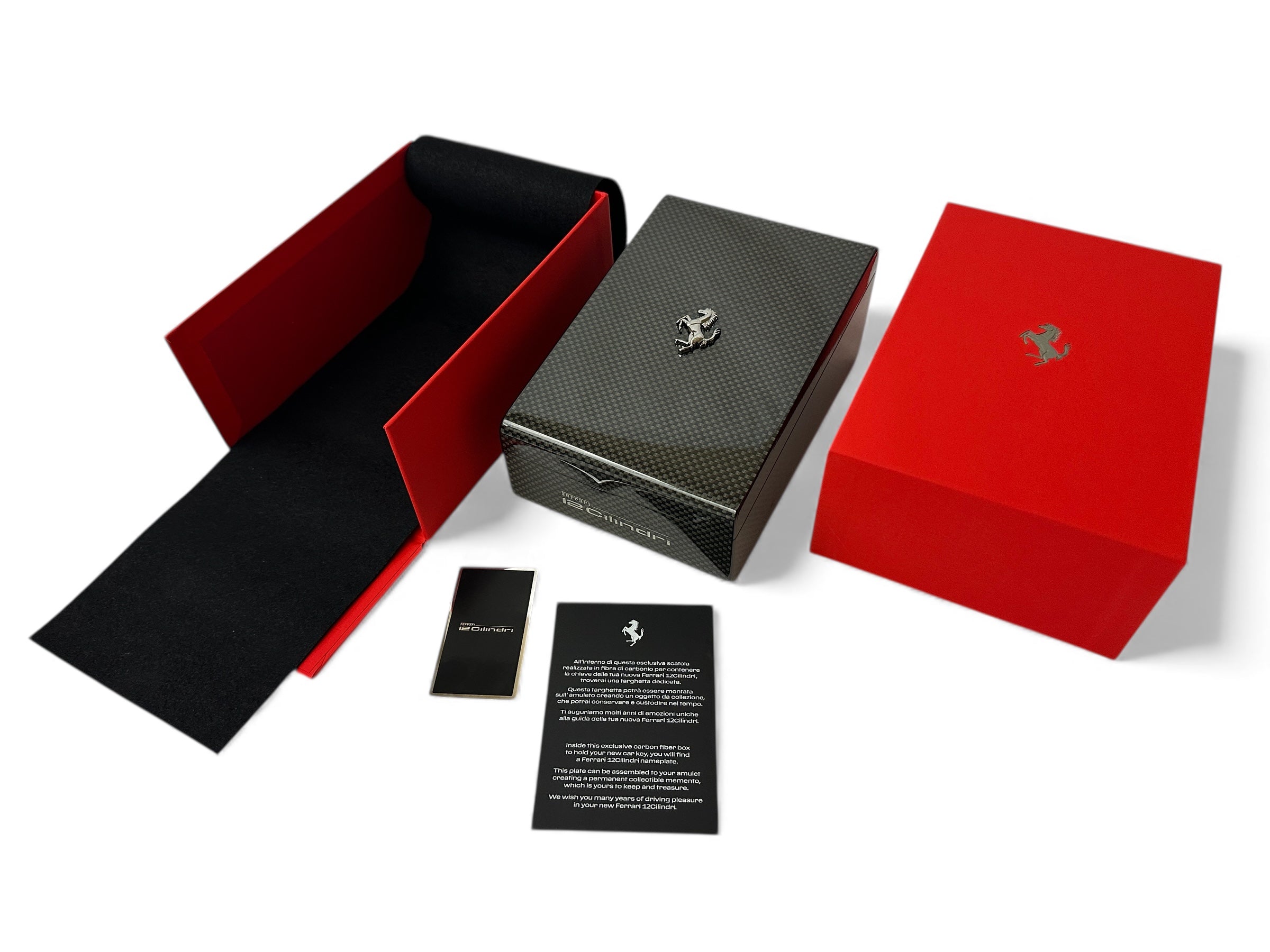 Ferrari 12Cilindri Carbon Fiber Key Storage Box - Owners Edition