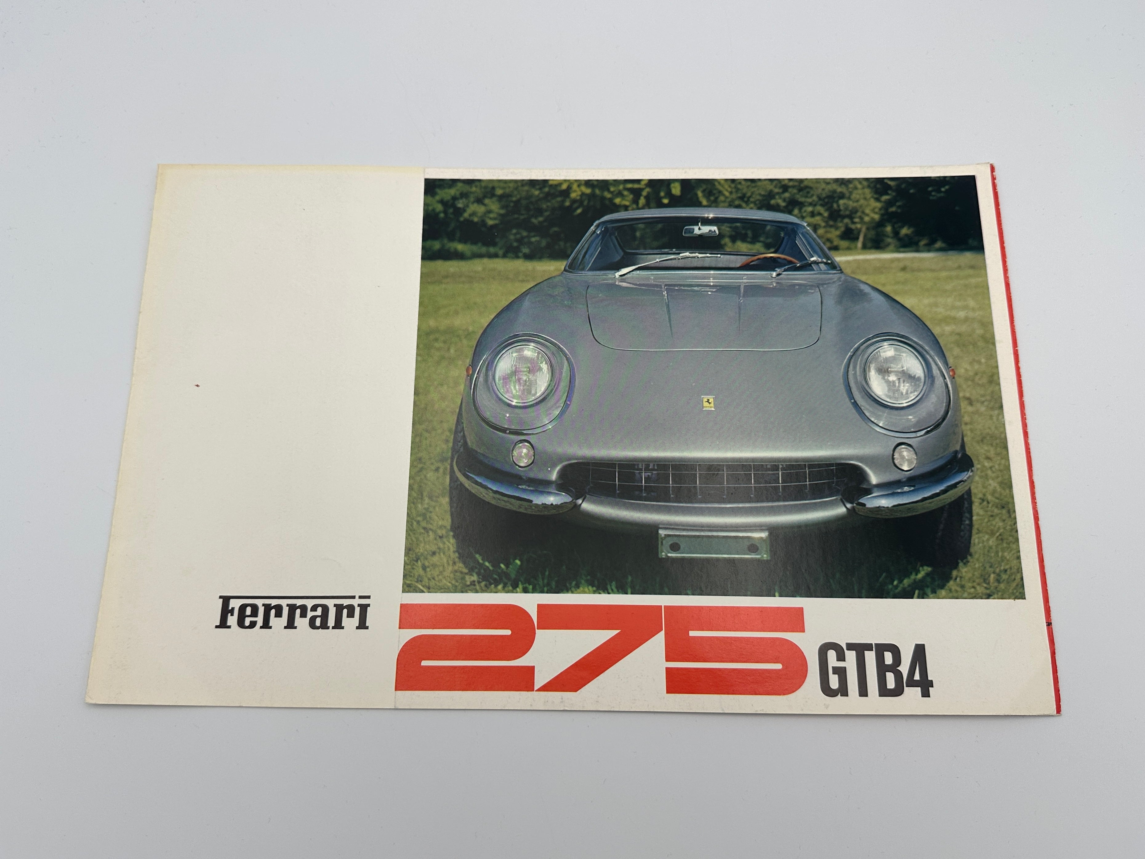 Ferrari 275 GTB4 Long Nose Sales Brochure #13/66 - 1966