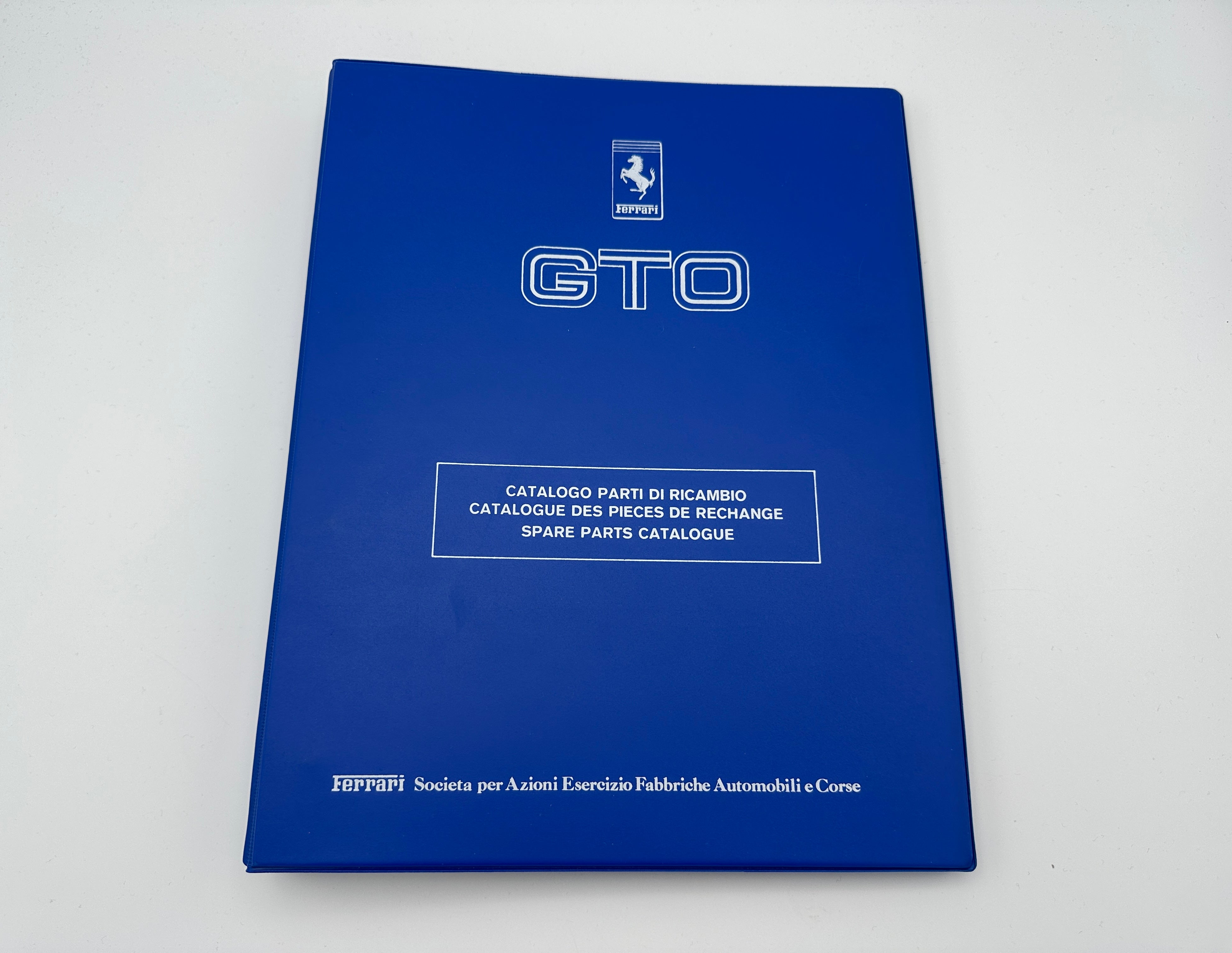 Ferrari 288 GTO Spare Parts Catalogue #331/84 – 1984