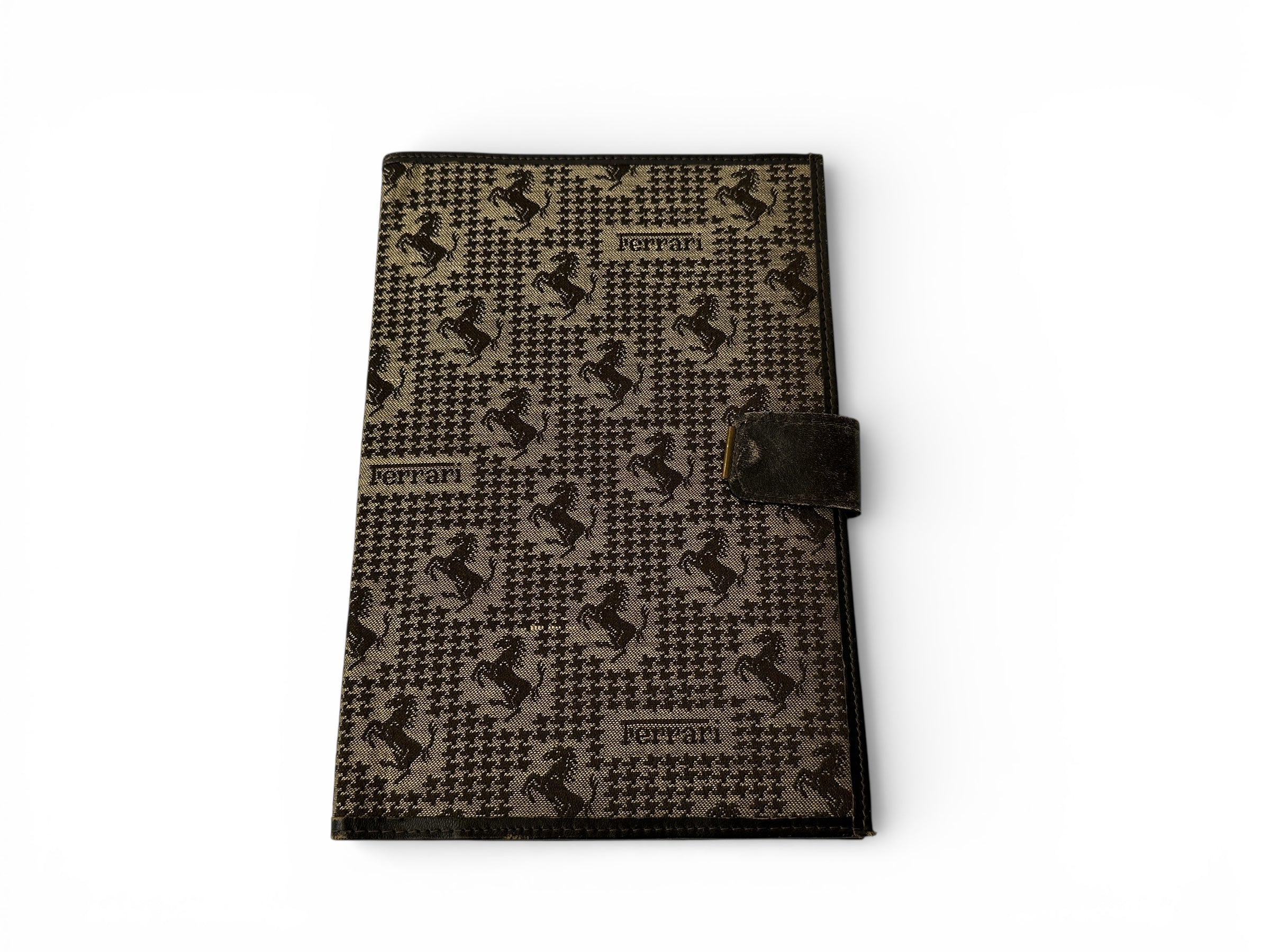 Ferrari 308 GTBi, 512 BBi, 400i, 288 GTO Owner's Manual Pouch, Handbook Wallet - Cloth Cavallino Print