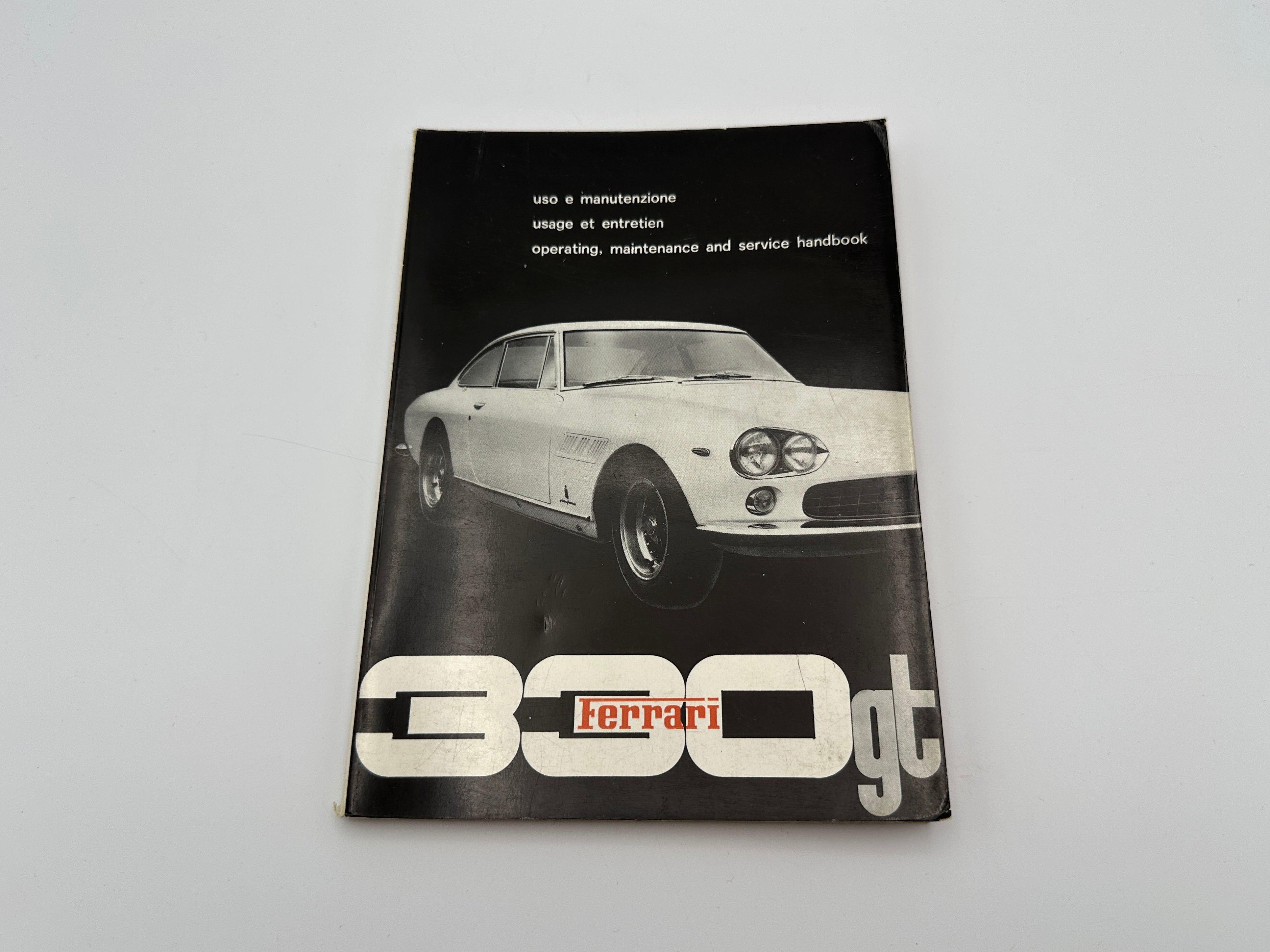 Ferrari 330 GT 2+2 Series 1 Operating, Maintenance and Service Handbook - Owners Manual - 1963 - Early 1st Print