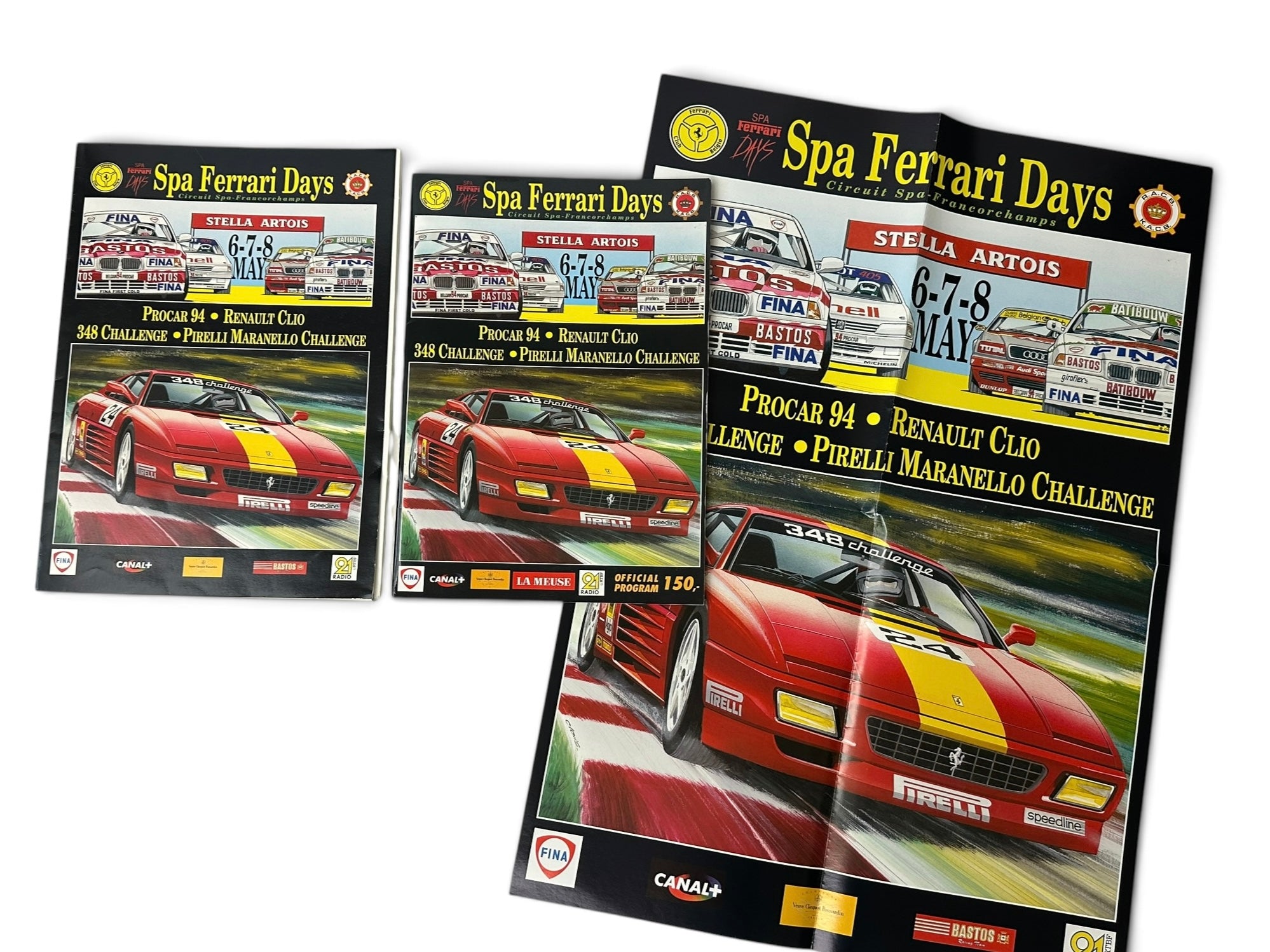 Ferrari 348 Challenge Spa Ferrari Days 1994 Program, Poster - Spa-Franchorchamps