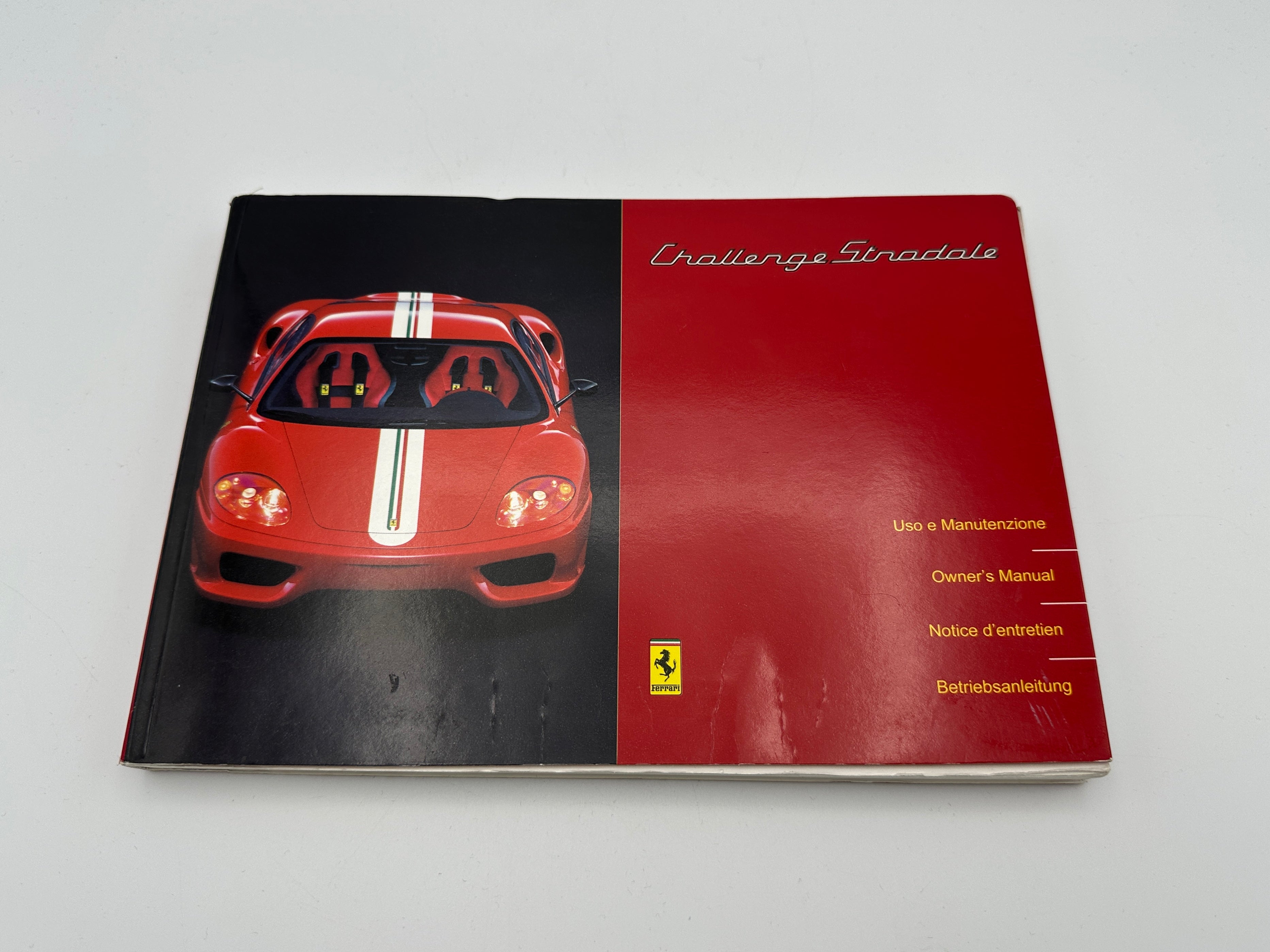 Ferrari 360 Challenge Stradale Owners Manual, Handbook - 1929/03 - 2003