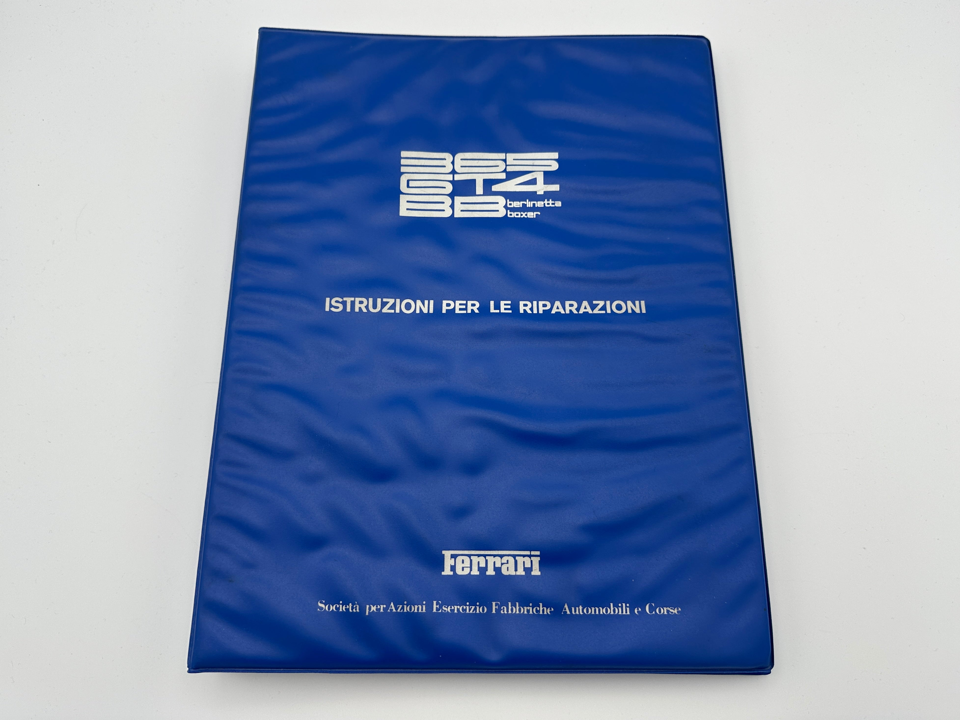 Ferrari 365 GT4 BB Berlinetta Boxer Workshop Repair Manual, Repair Instructions #106/75 – 1975