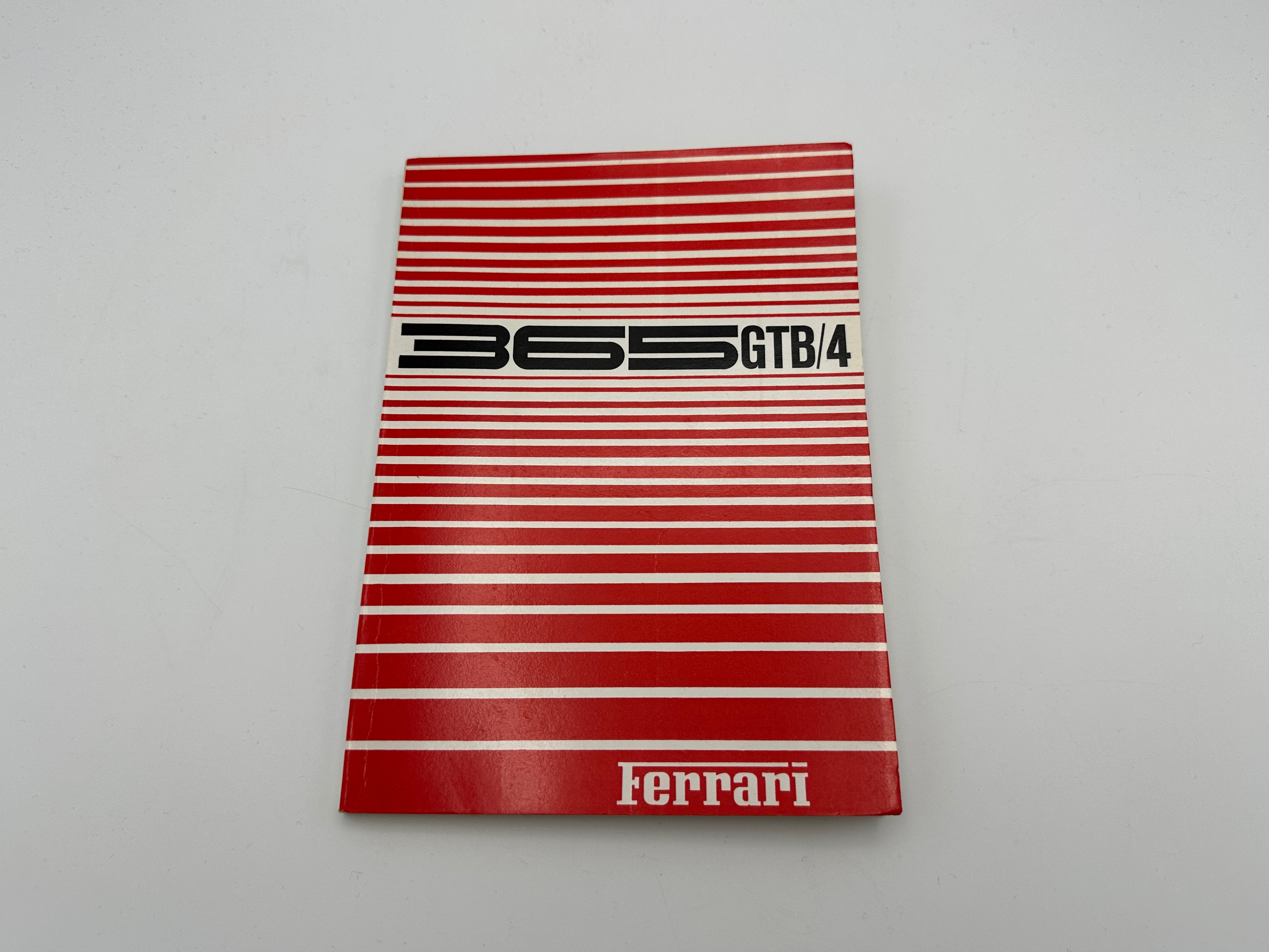 Ferrari 365 GTB4 Daytona Plexiglass Owner’s Manual #34- 1969/70