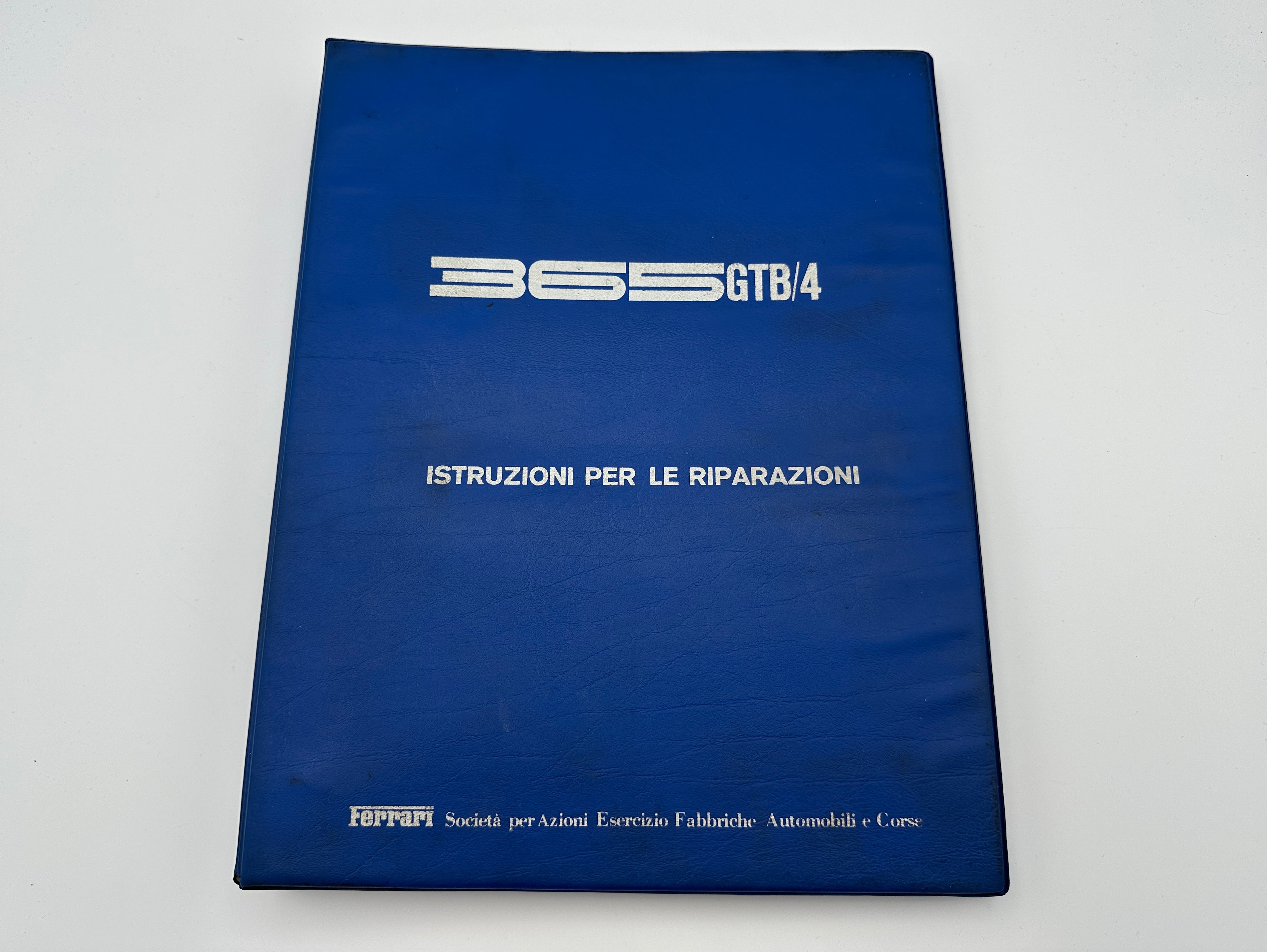 Ferrari 365 GTB4 Daytona Workshop Repair Manual, Repair Instructions #103/75 – 1975