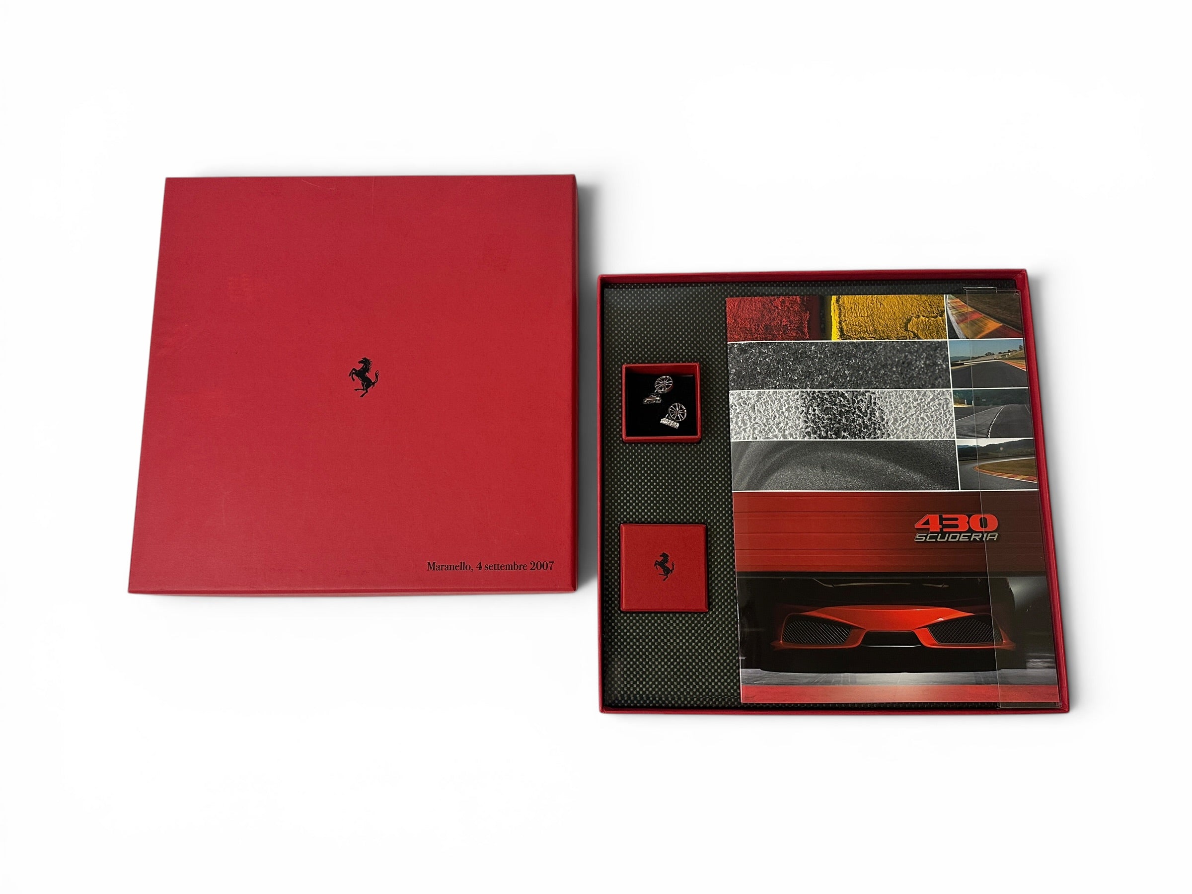 Ferrari 430 F430 Scuderia Introduction Kit, Exclusive Brochure & Silver Cufflinks - 2007