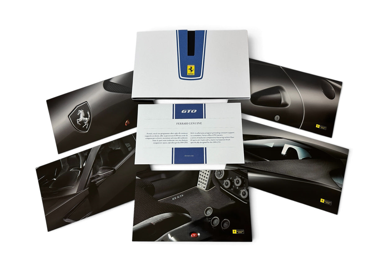 Ferrari 599 GTO Genuine Carbon Accessory Brochure Kit - Small Presentation Set
