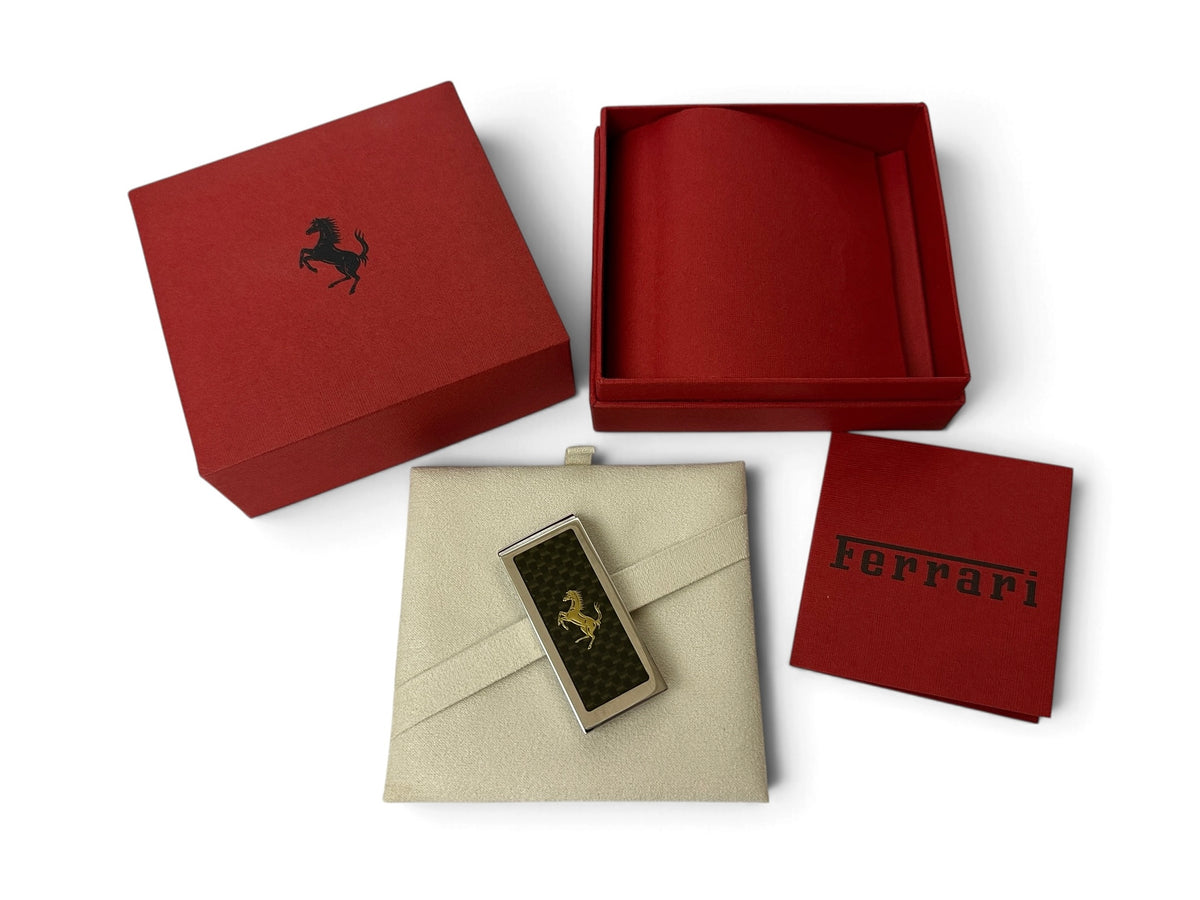 Ferrari Carbon Fiber Money Clip - Official Exclusive Accessory - Damiani Jewellery