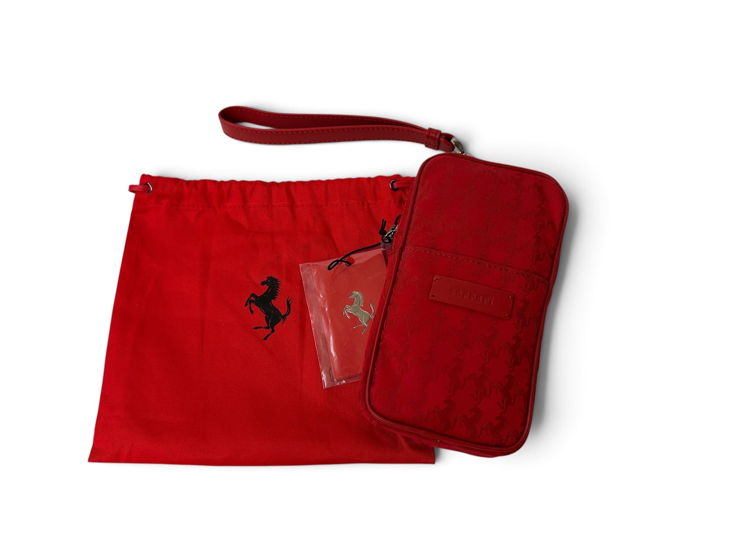 Ferrari Cavallino Motif Clutch Bag, Phone Pouch - 849 Testarossa Preview- Exclusive Accessory