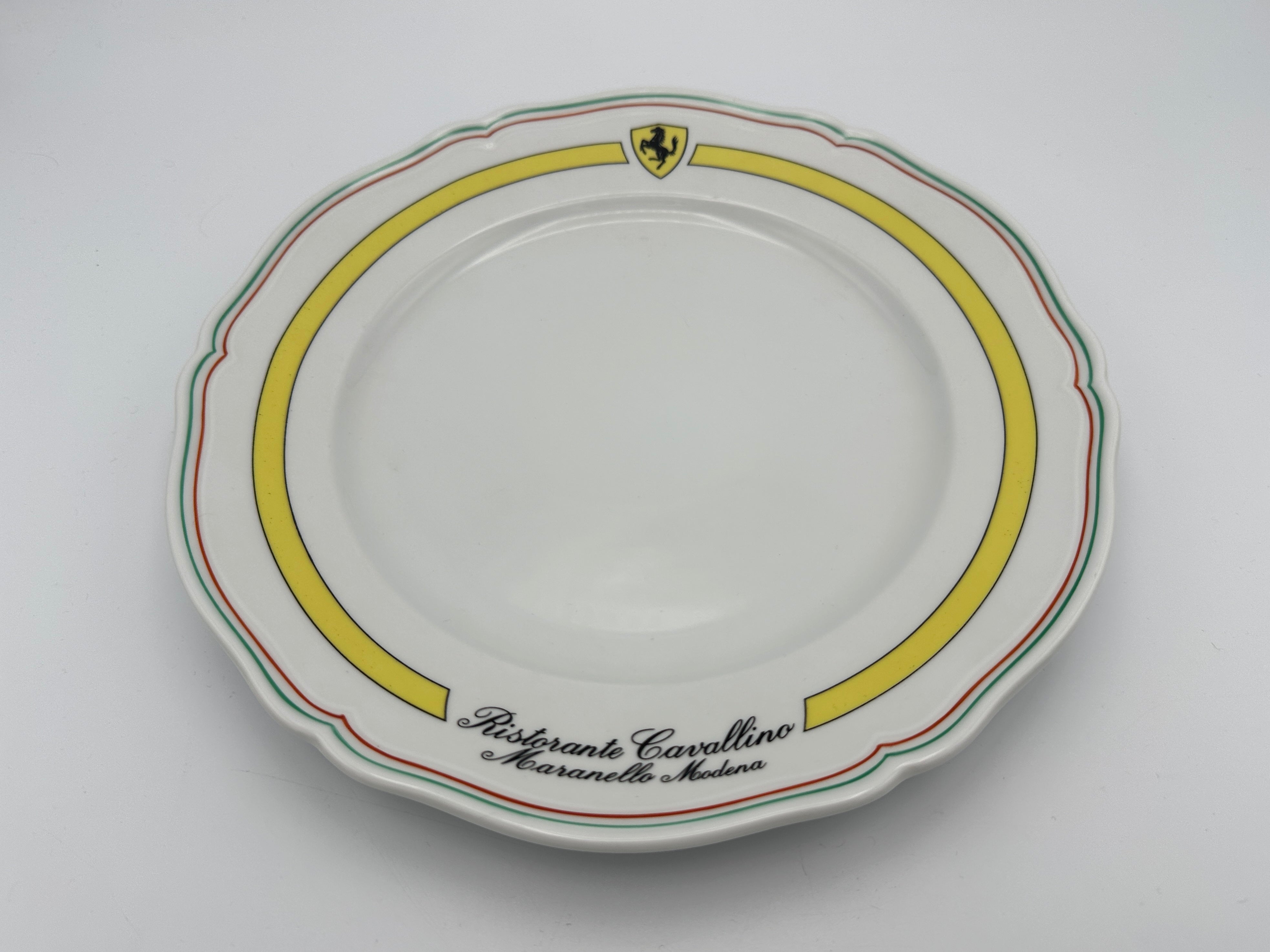Ferrari Cavallino Restaurant Ceramic Dinner Plate - Richard Ginori Italy – Ristorante Cavallino Maranello