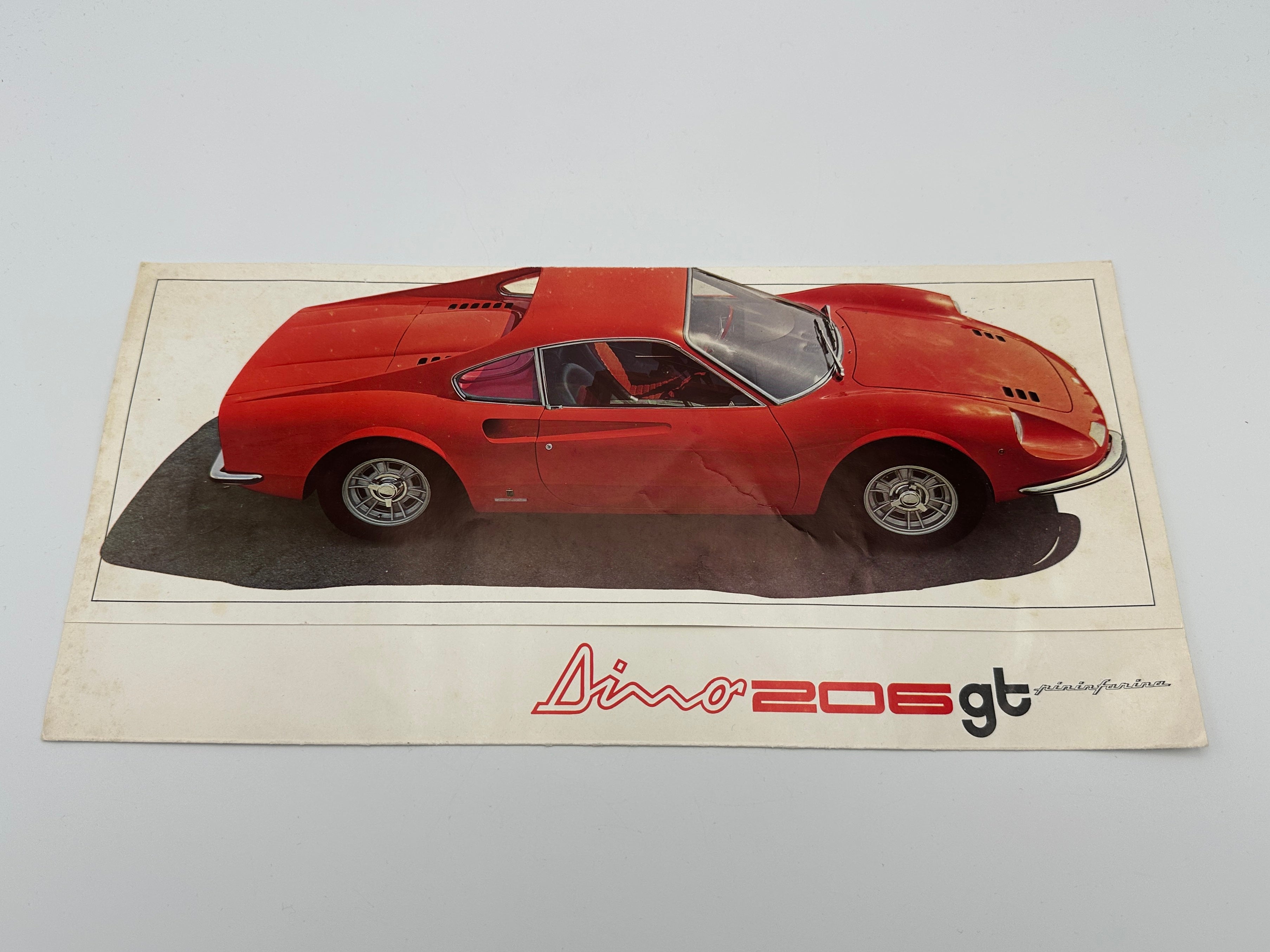 Ferrari Dino 206 GT Sales Brochure #20/68 – 1968 - Franco Britannic Autos
