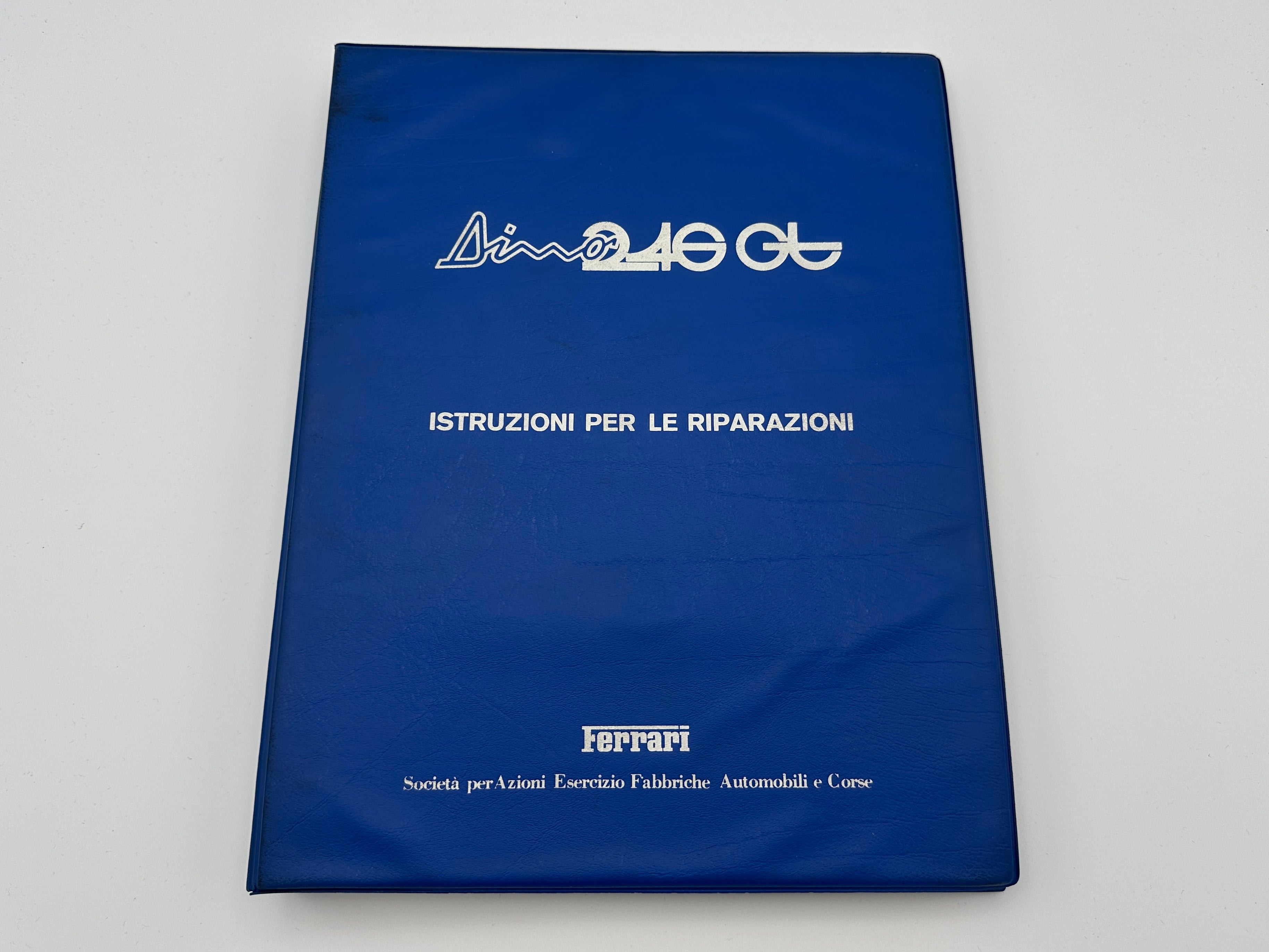 Ferrari Dino 246 GT L, M, E Series Workshop Repair Manual, Repair Instructions #71/75 – 1975