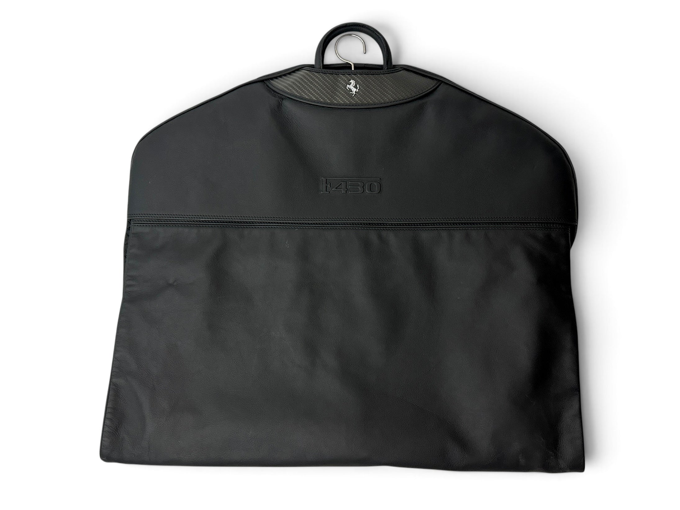 Ferrari F430 430 Black Leather Suit-Carrier, Garment Bag, Luggage Piece – Schedoni