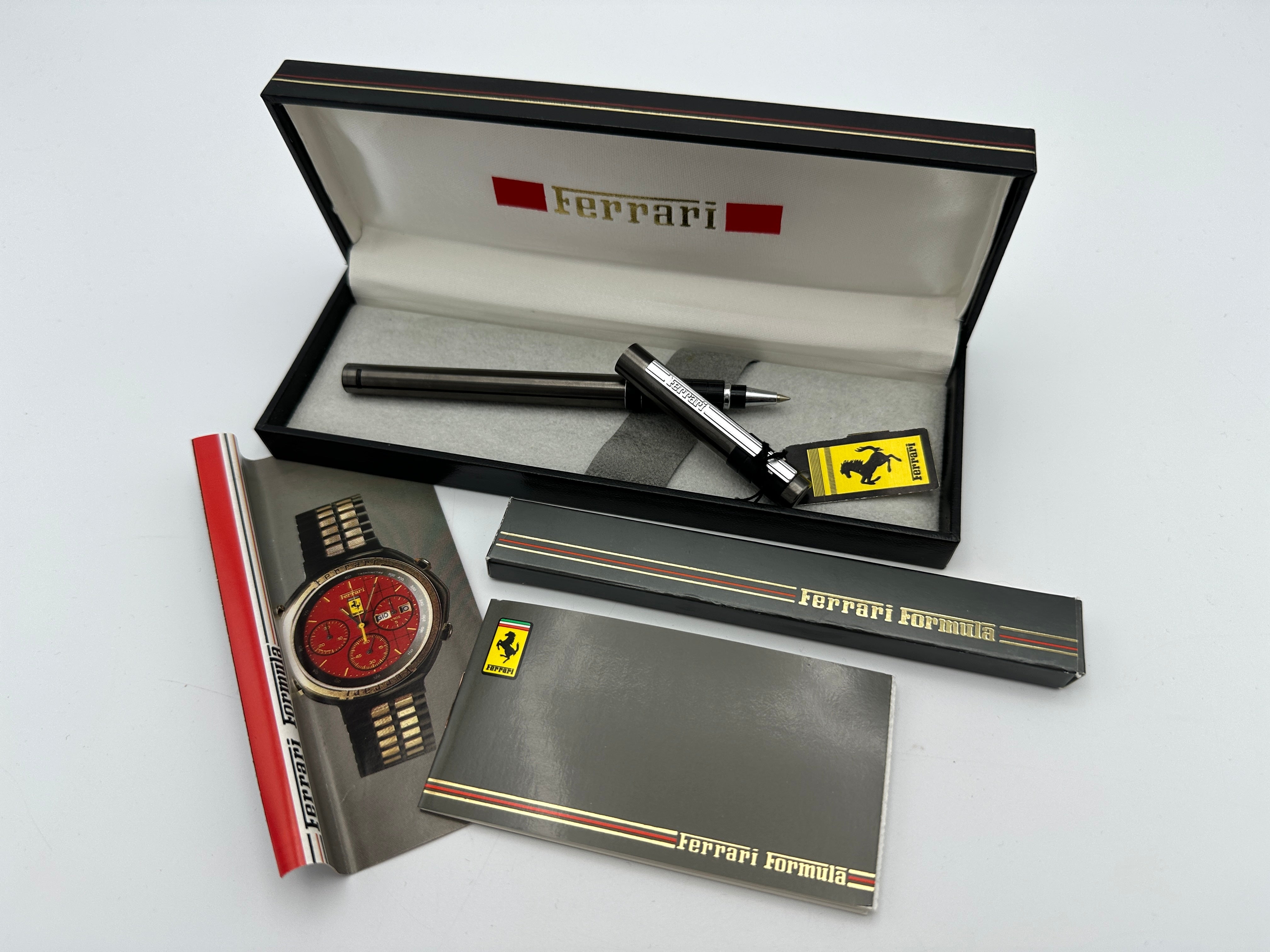 Ferrari Formula Titanium Grey Roller Pen, Ballpoint in Box – Cartier Series