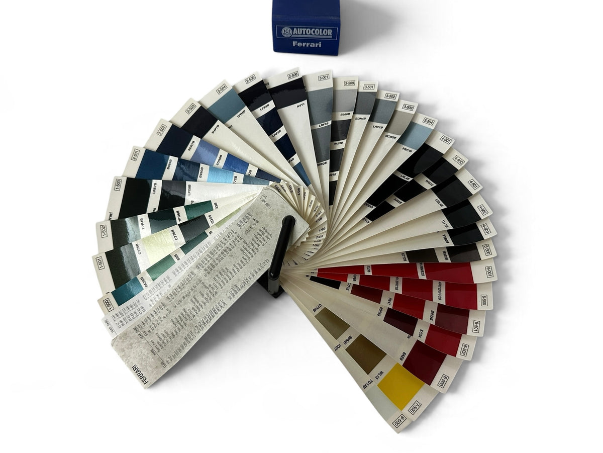 Ferrari ICI Autocolor Color, Colour Range Sample Swatch - Paint Sample Brochure - 1981-2000