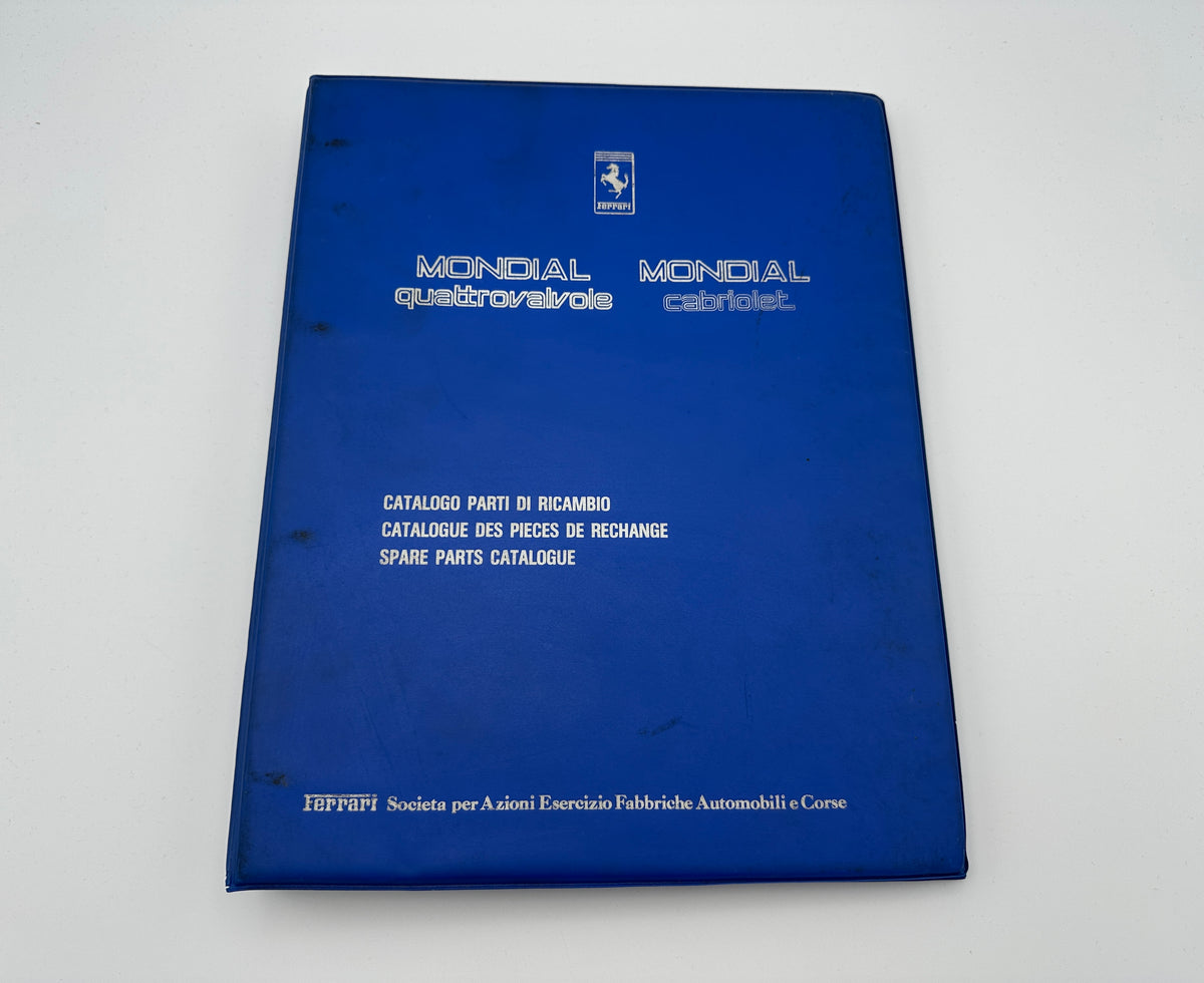 Ferrari Mondial QV Quattrovalvole, Cabriolet Spare Parts Catalogue #311/84 - 1984