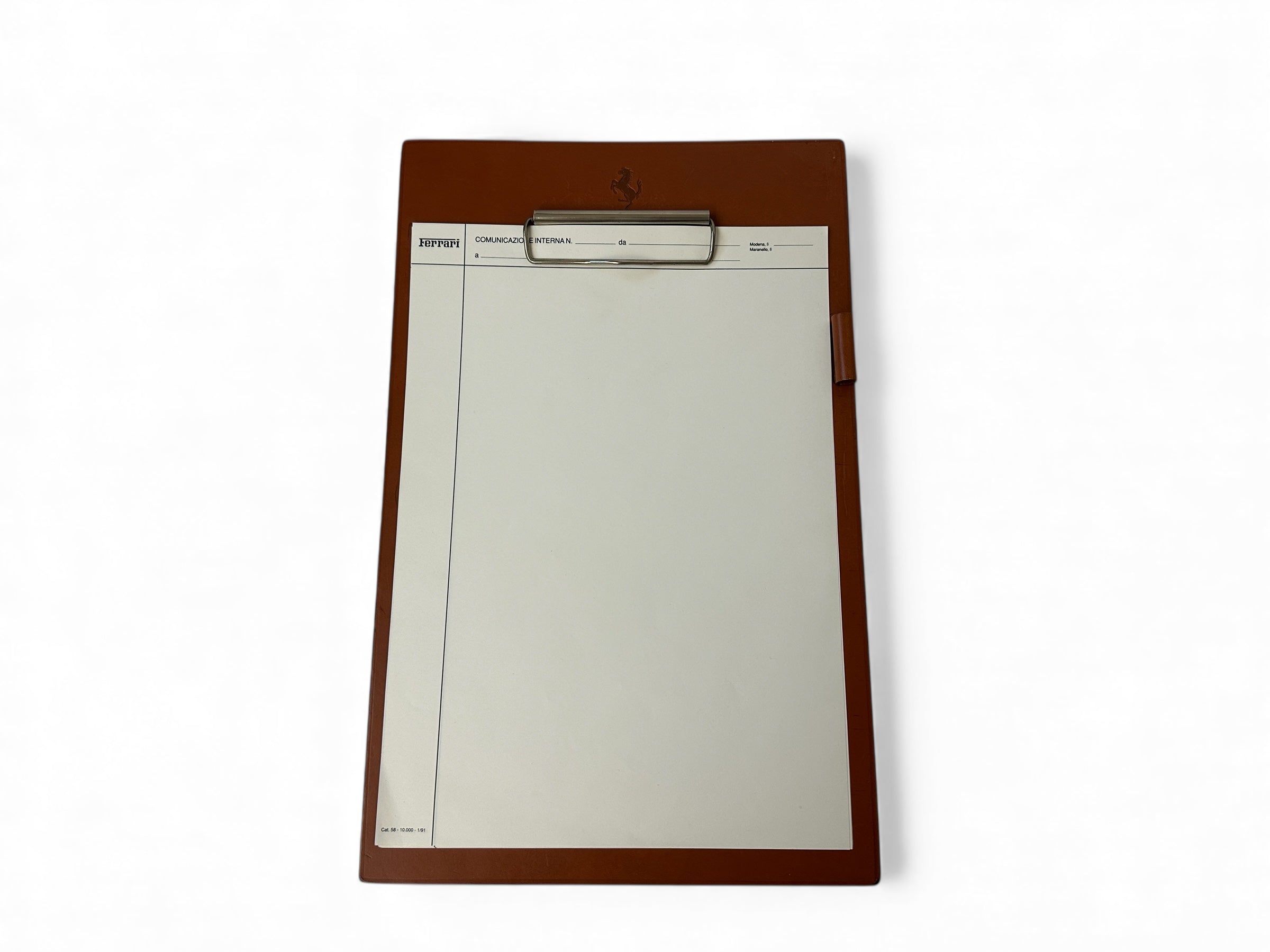 Ferrari Schedoni Leather Clipboard - Factory Papers - Official Accessory