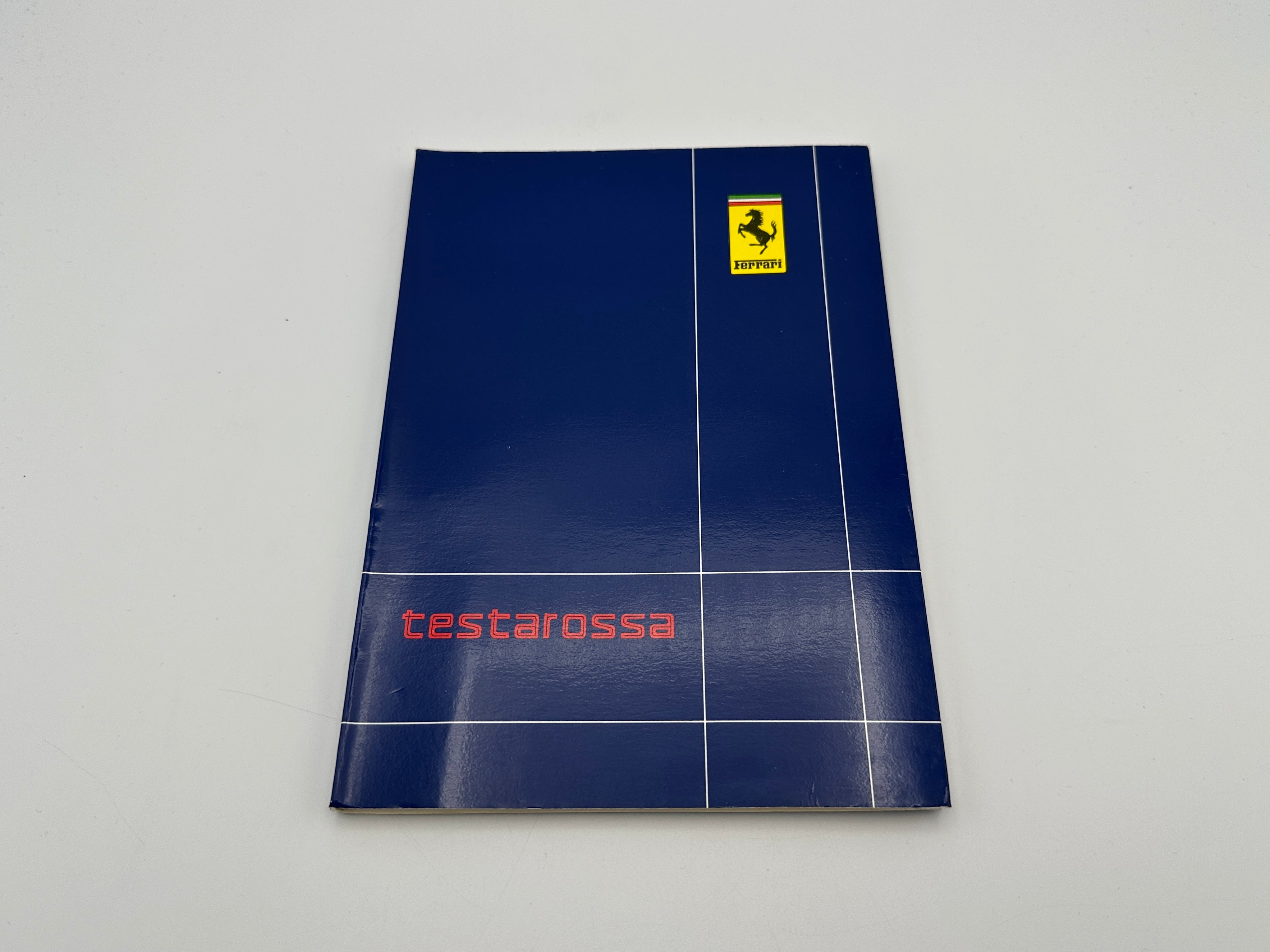 Ferrari Testarossa Owner's Manual, Handbook #456/86 - 1986