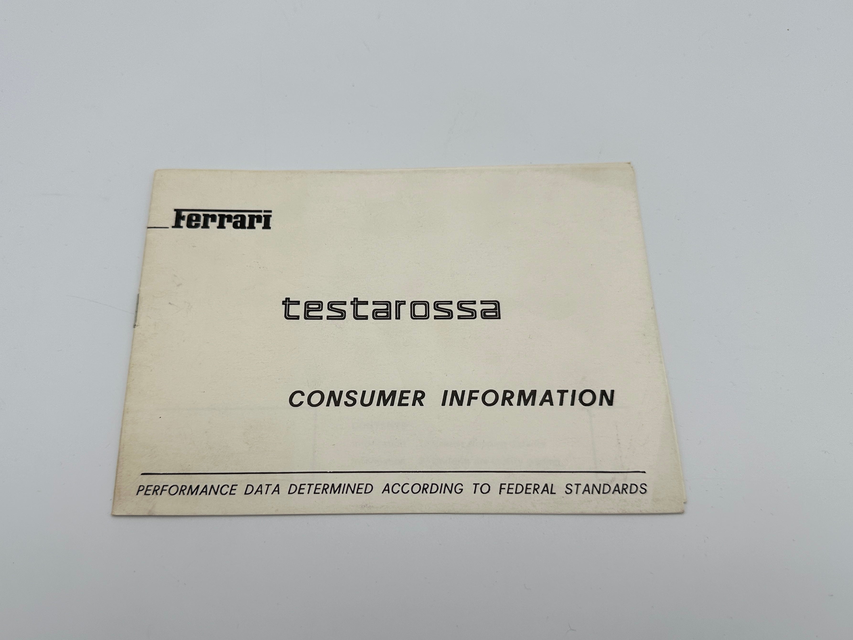Owner's Literature