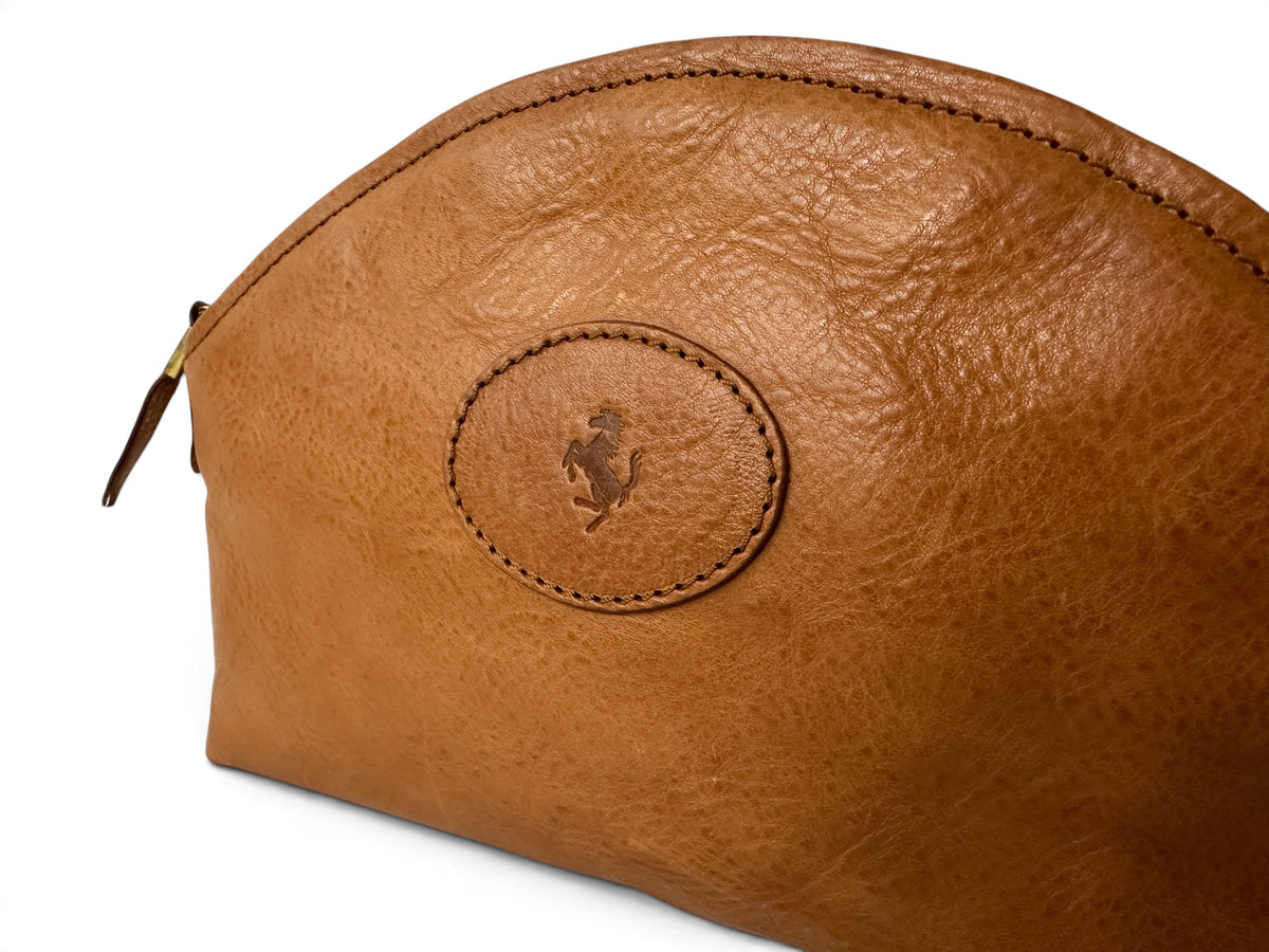 Ferrari Schedoni Cuoio Leather Case, Pouch - Walter Bordese - Costa Smeralda 1991