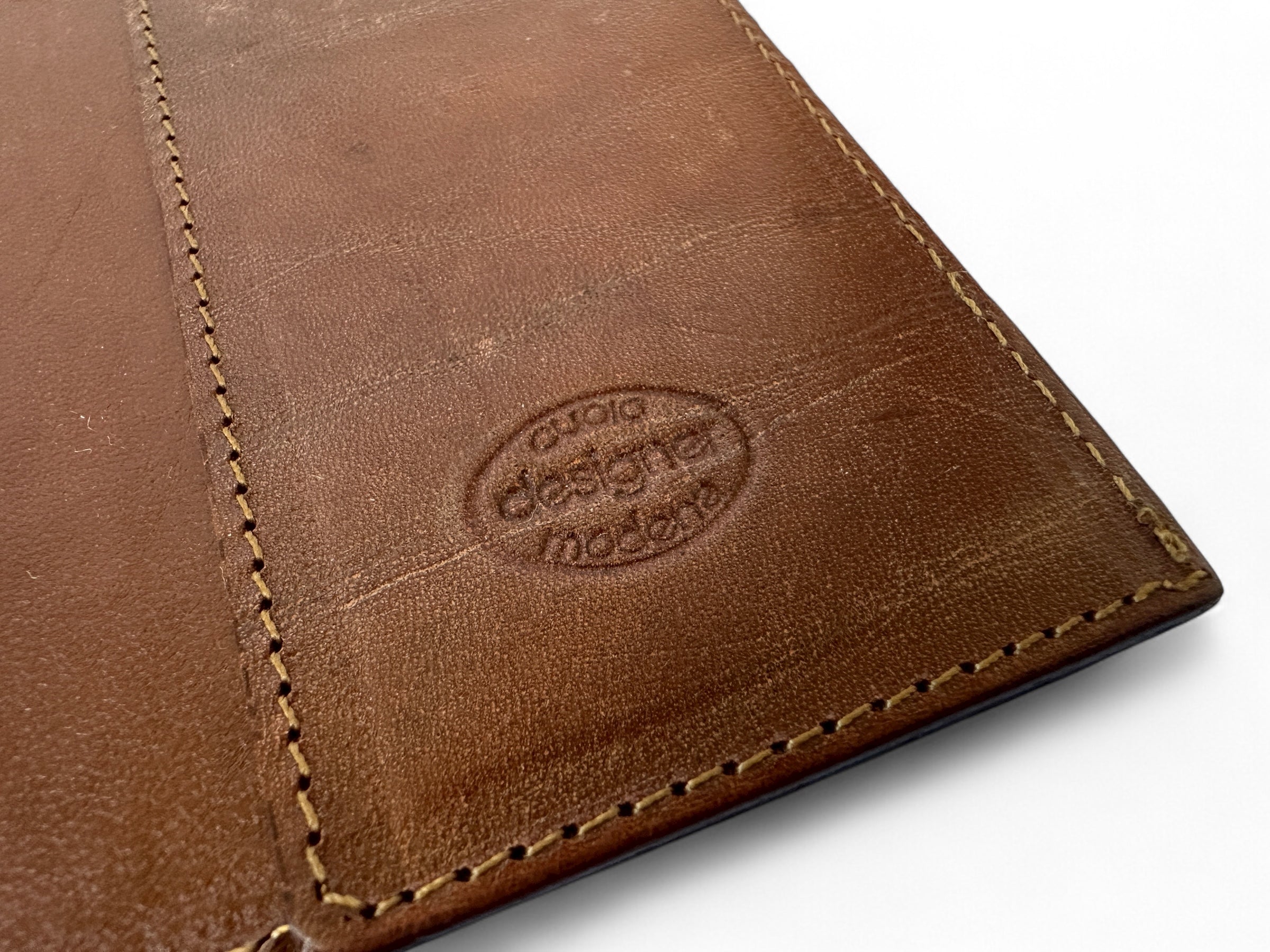 Ferrari Cuoio Designer Modena, Early Schedoni Leather Document Carrier