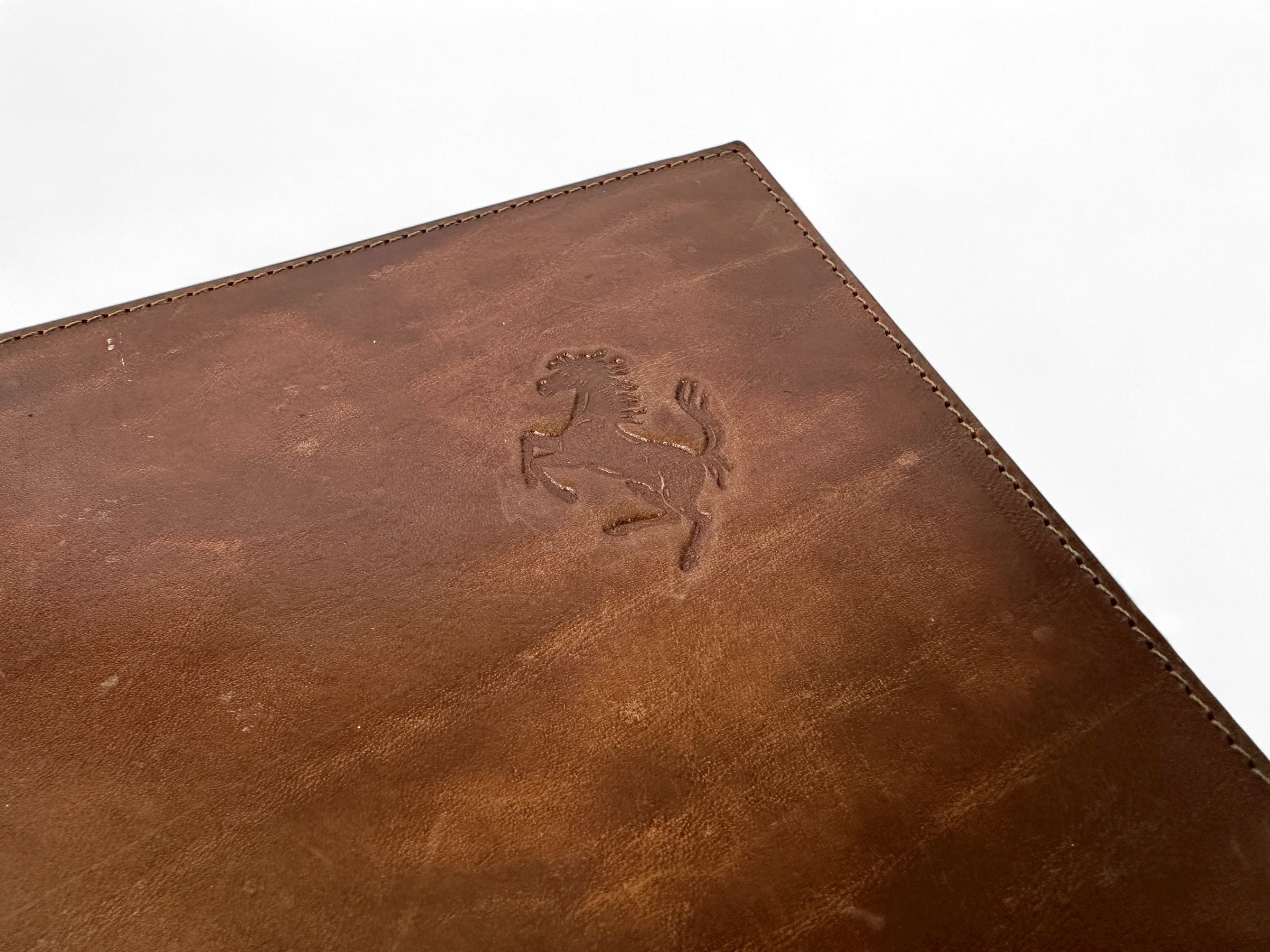 Ferrari Cuoio Designer Modena, Early Schedoni Leather Document Carrier