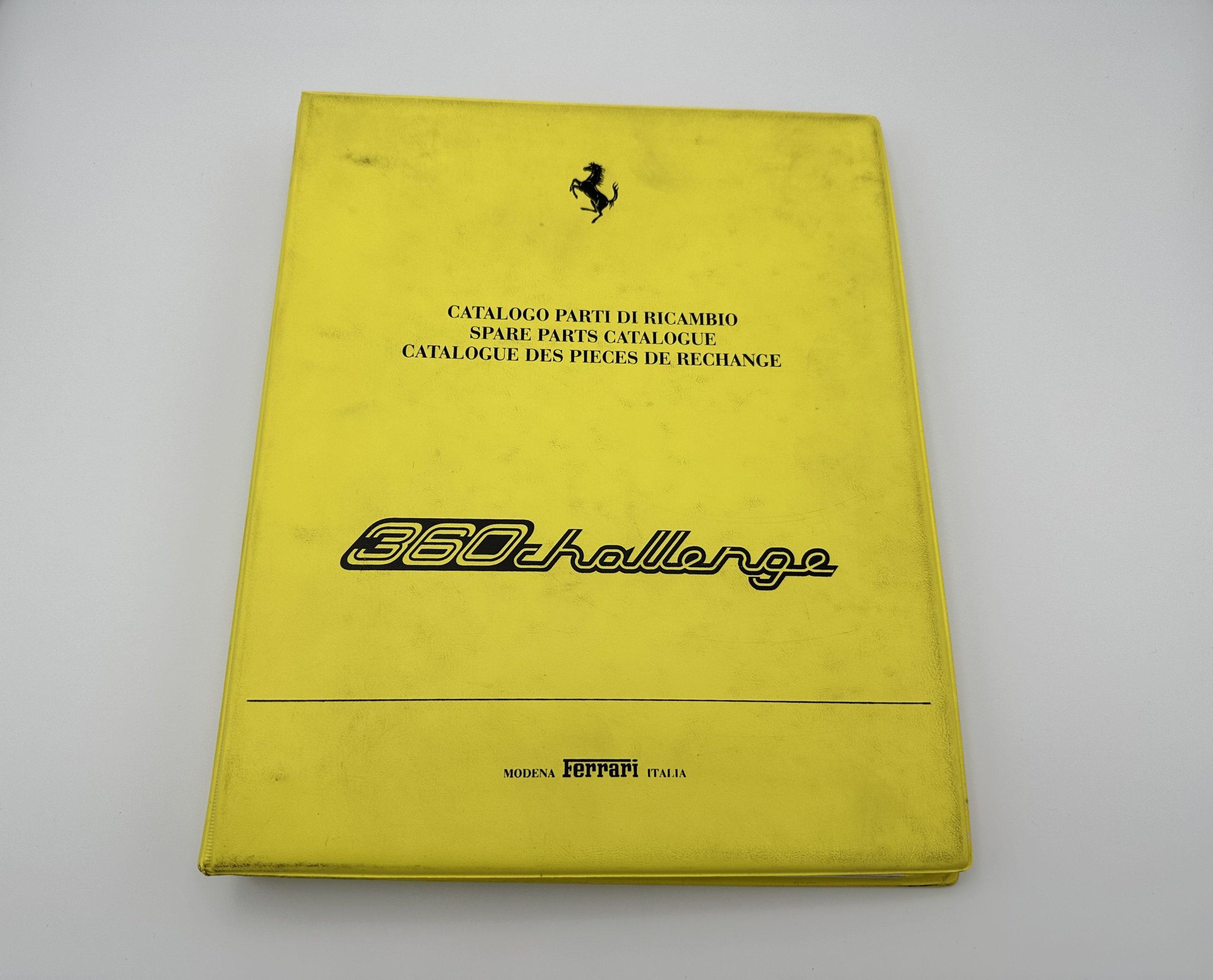 Ferrari 360 Challenge Spare Parts Catalogue 95990434 – #1691/01 – 2001