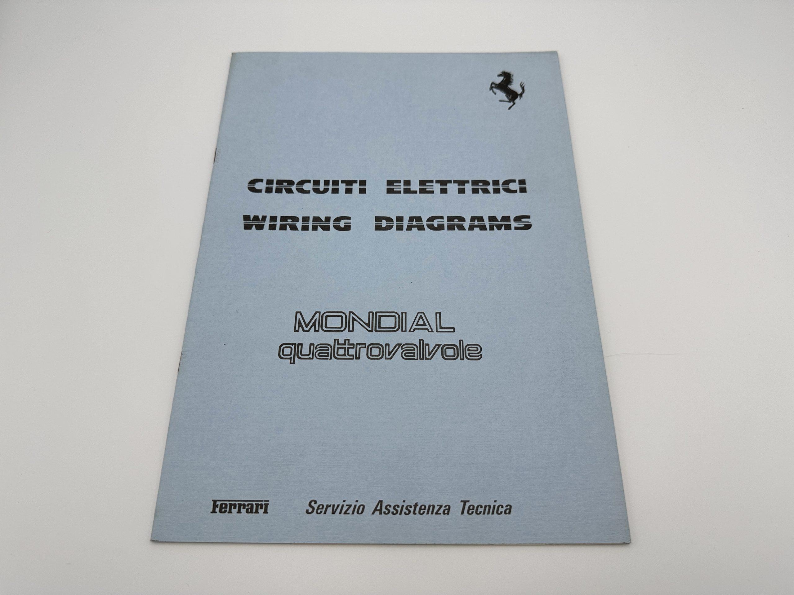 Ferrari Mondial Quattrovalvole QV Wiring Diagrams – Circuiti Elettrici #251/82 – 1982