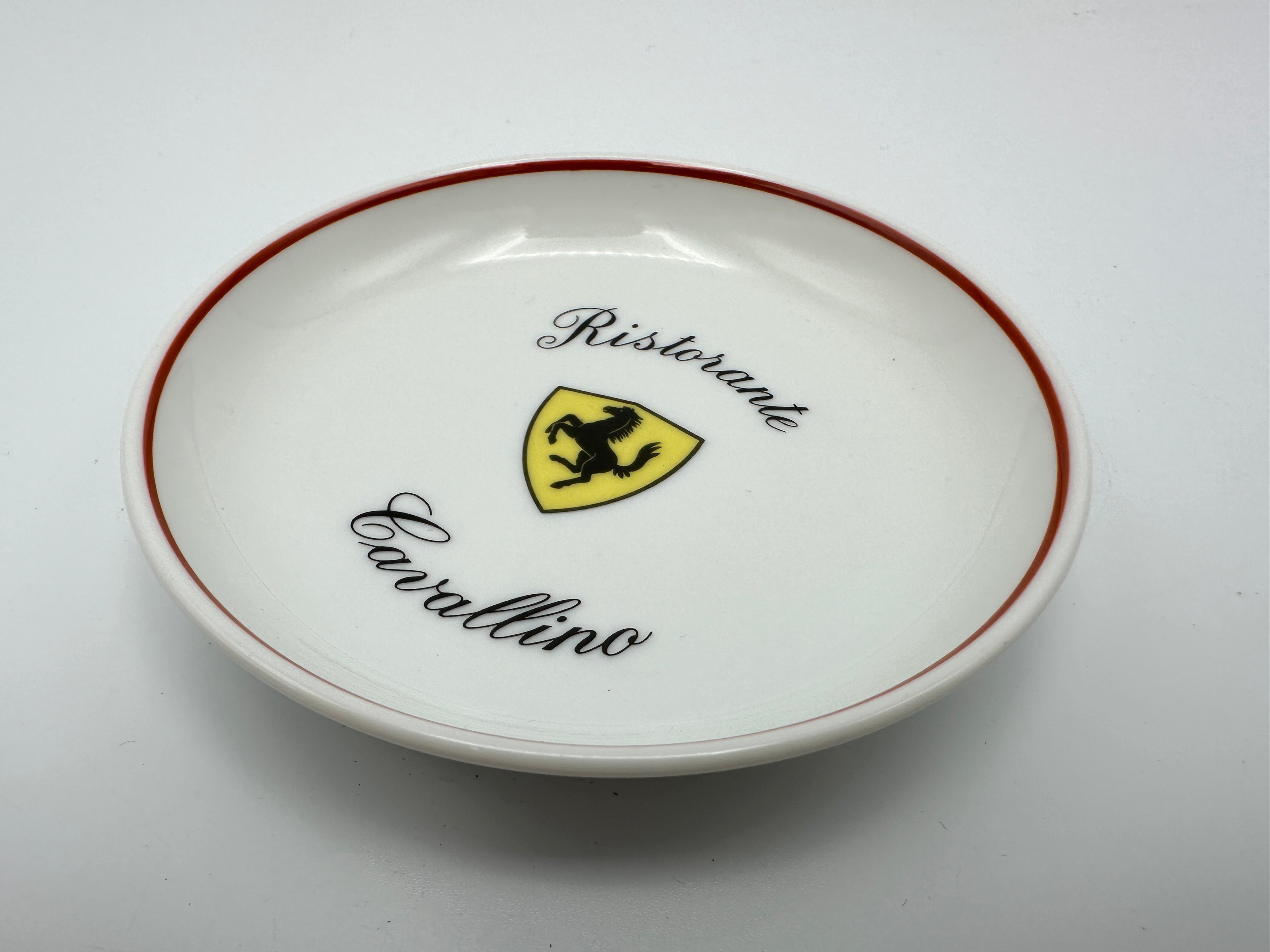 Ferrari Cavallino Restaurant Ceramic – Richard Ginori Italy – Saucer, Small Plate – Ristorante Cavallino Maranello