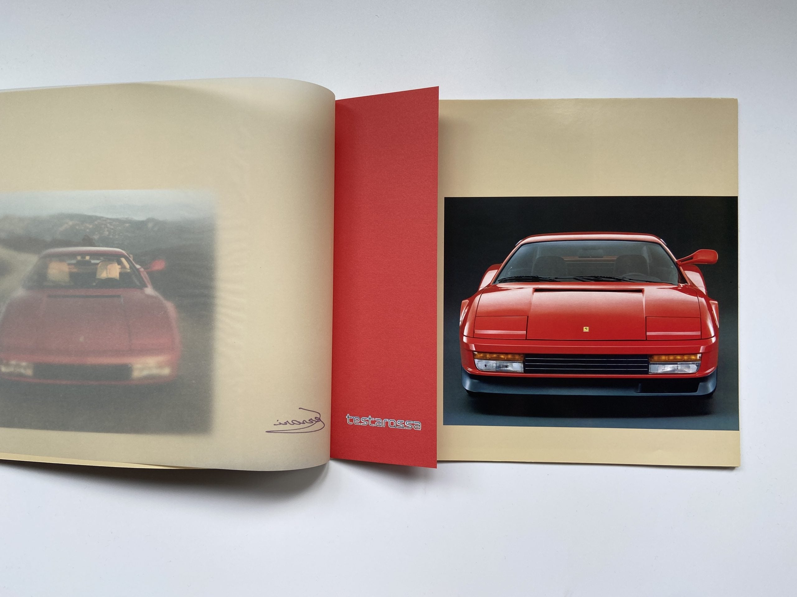 Ferrari Testarossa Sales Brochure #328/84