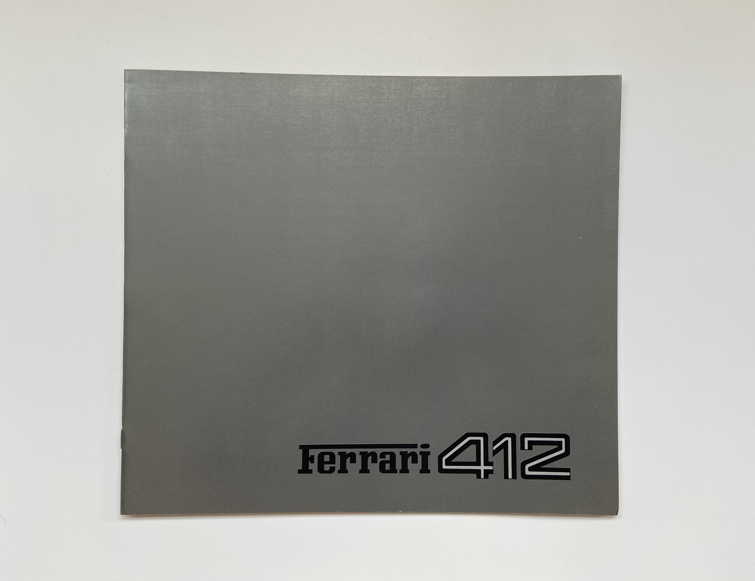 Ferrari 412 Sales Brochure #363/85 - 1985