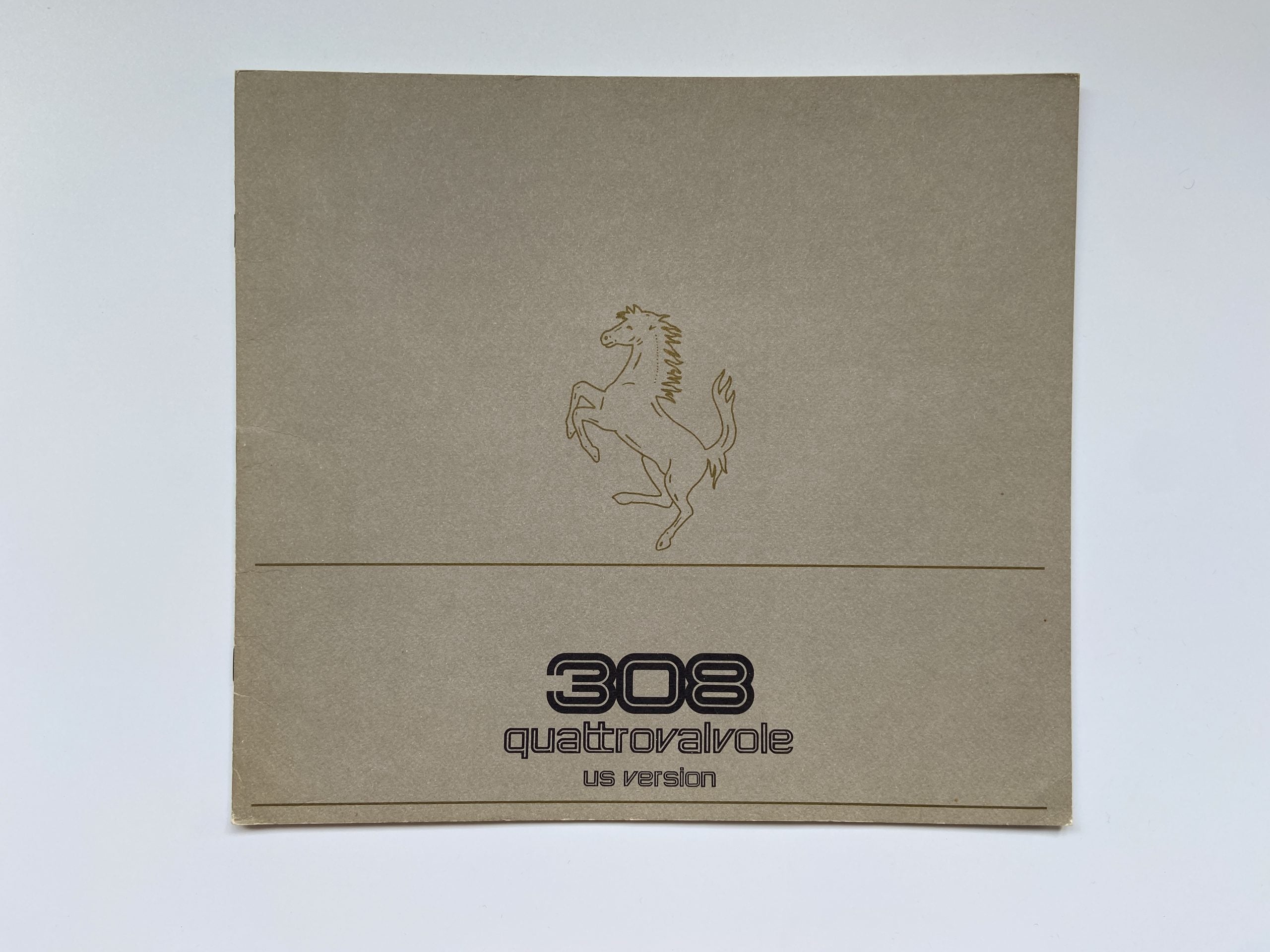 Ferrari 308 QV Quattrovalvole U.S.Version Sales Brochure #272/83 - 1983