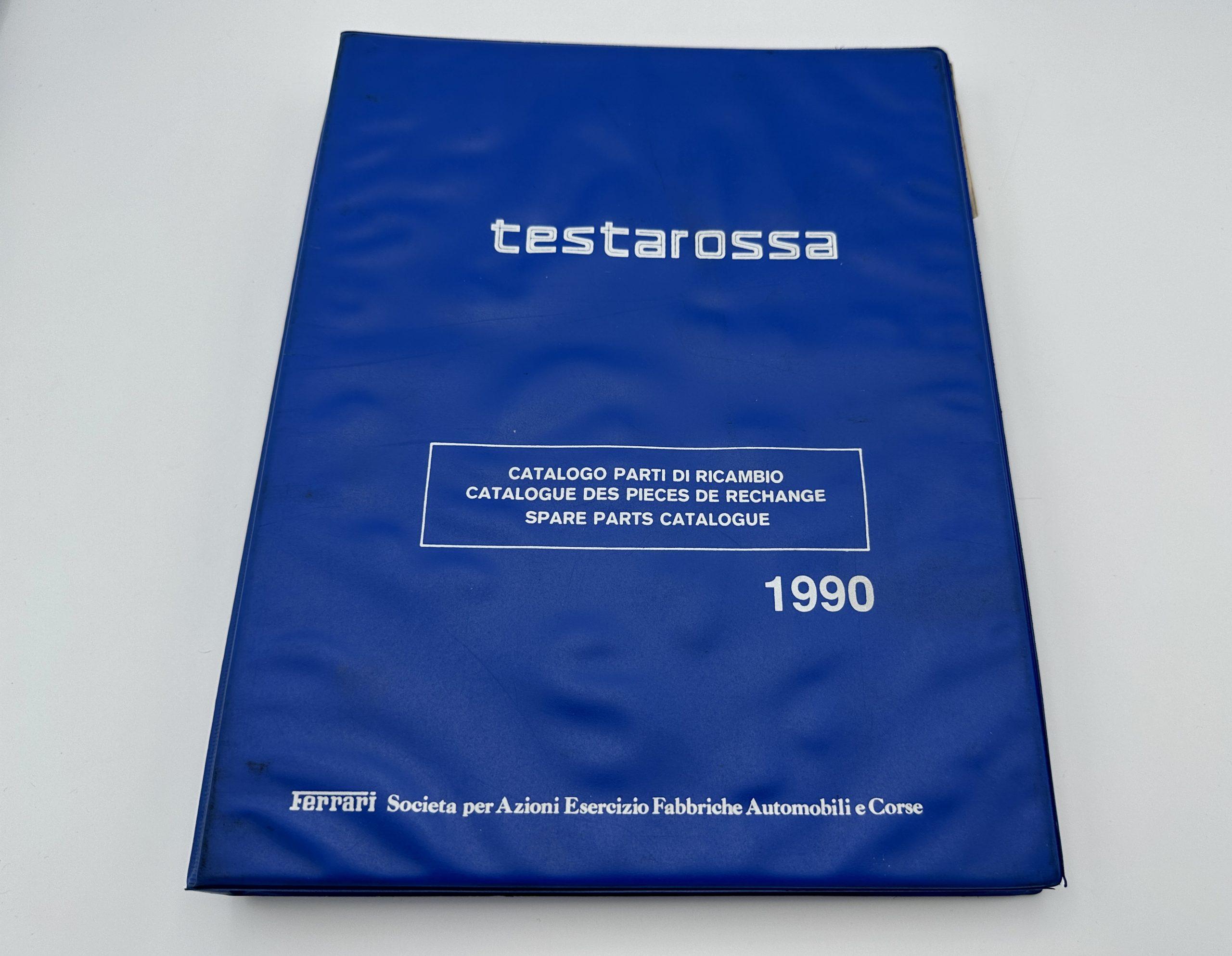 Ferrari Testarossa Spare Parts Catalogue #587/90 – 1990