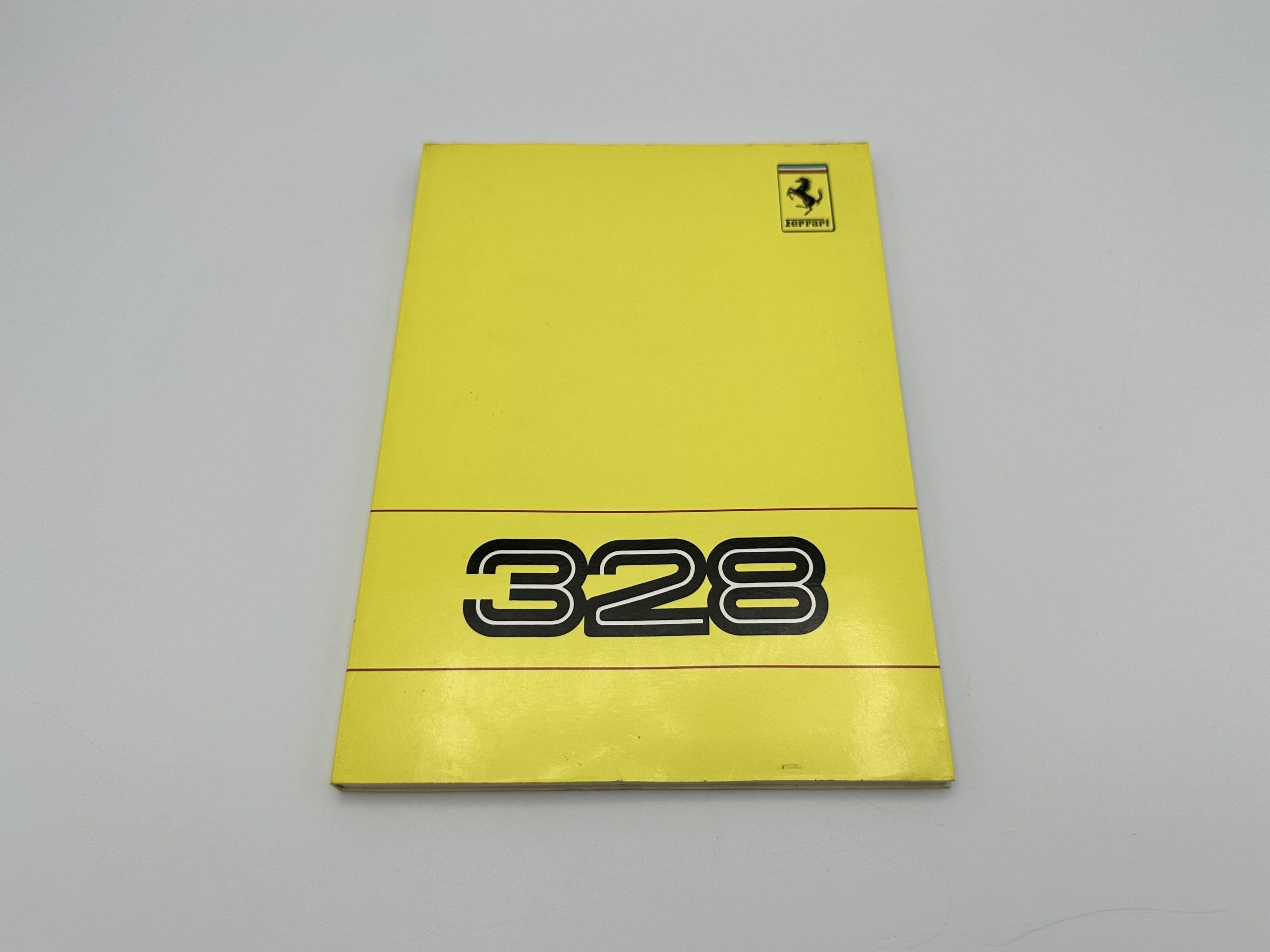 Ferrari 328 GTB/GTS Owner’s Manual #493/88 – 1988