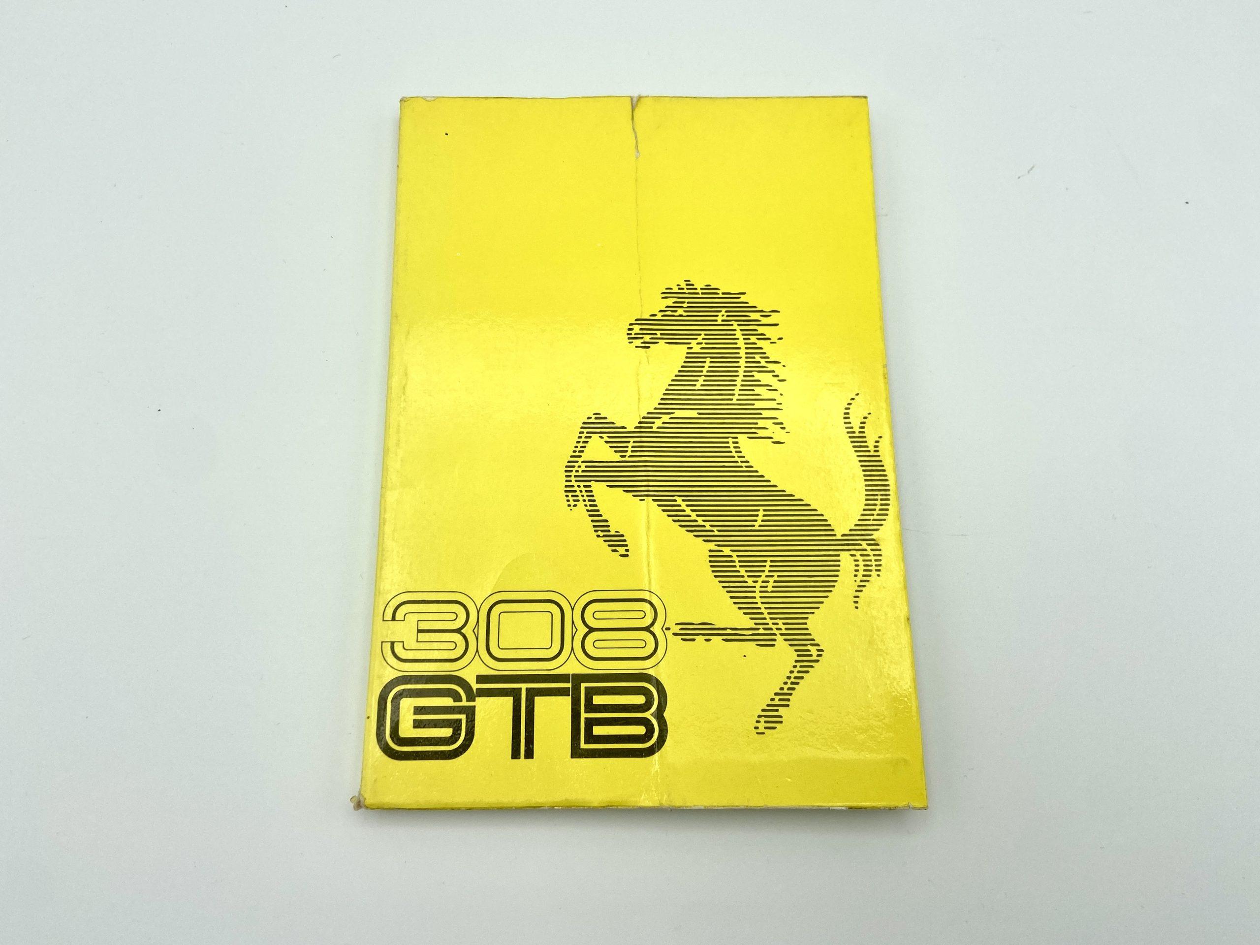 Ferrari 308 GTB Owner’s Manual #116/75 - 1975-1977