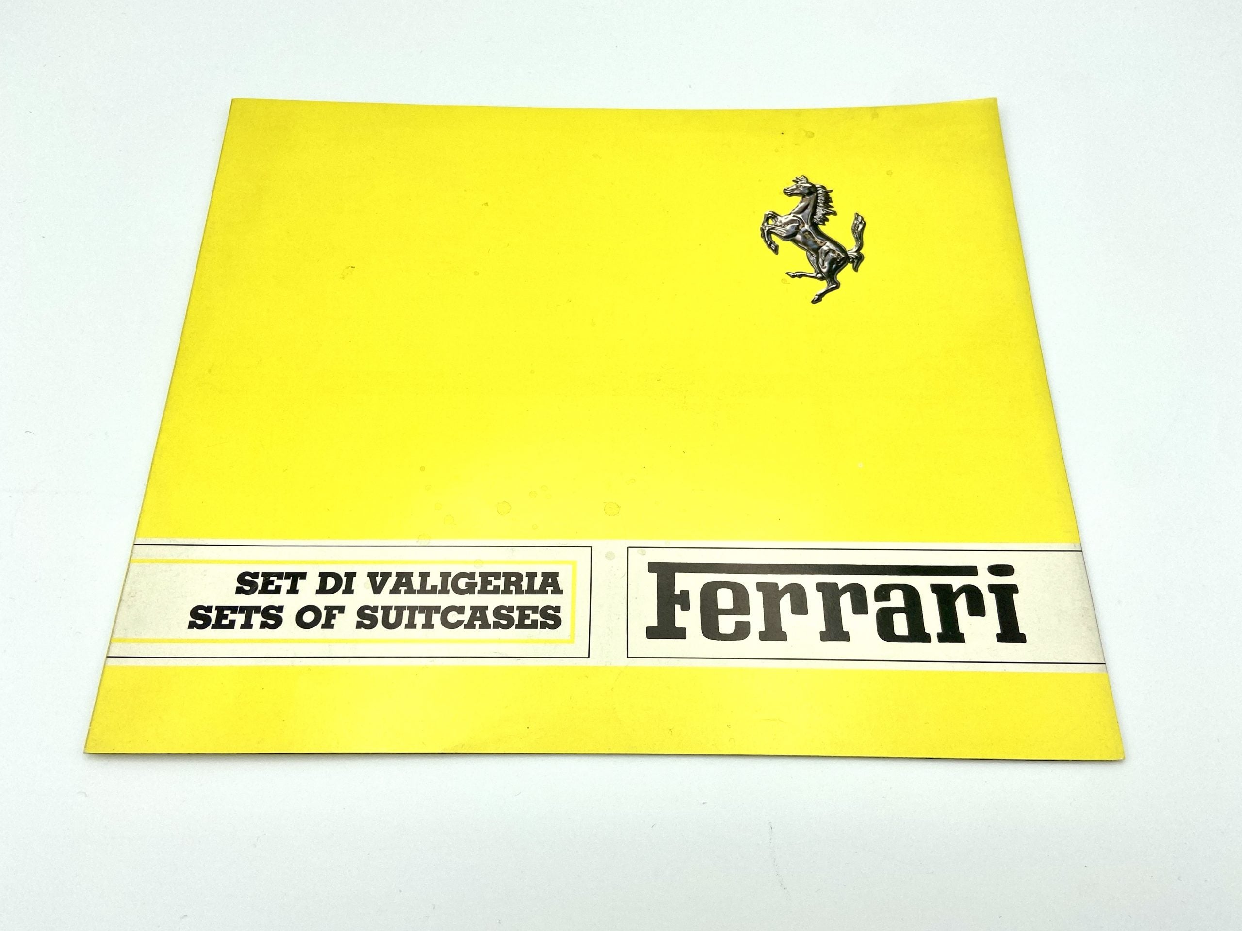 Ferrari Schedoni Sets of Suitcases Sales Brochure - 308 GTBi/GTSi, 400, Mondial 8, 512 BB