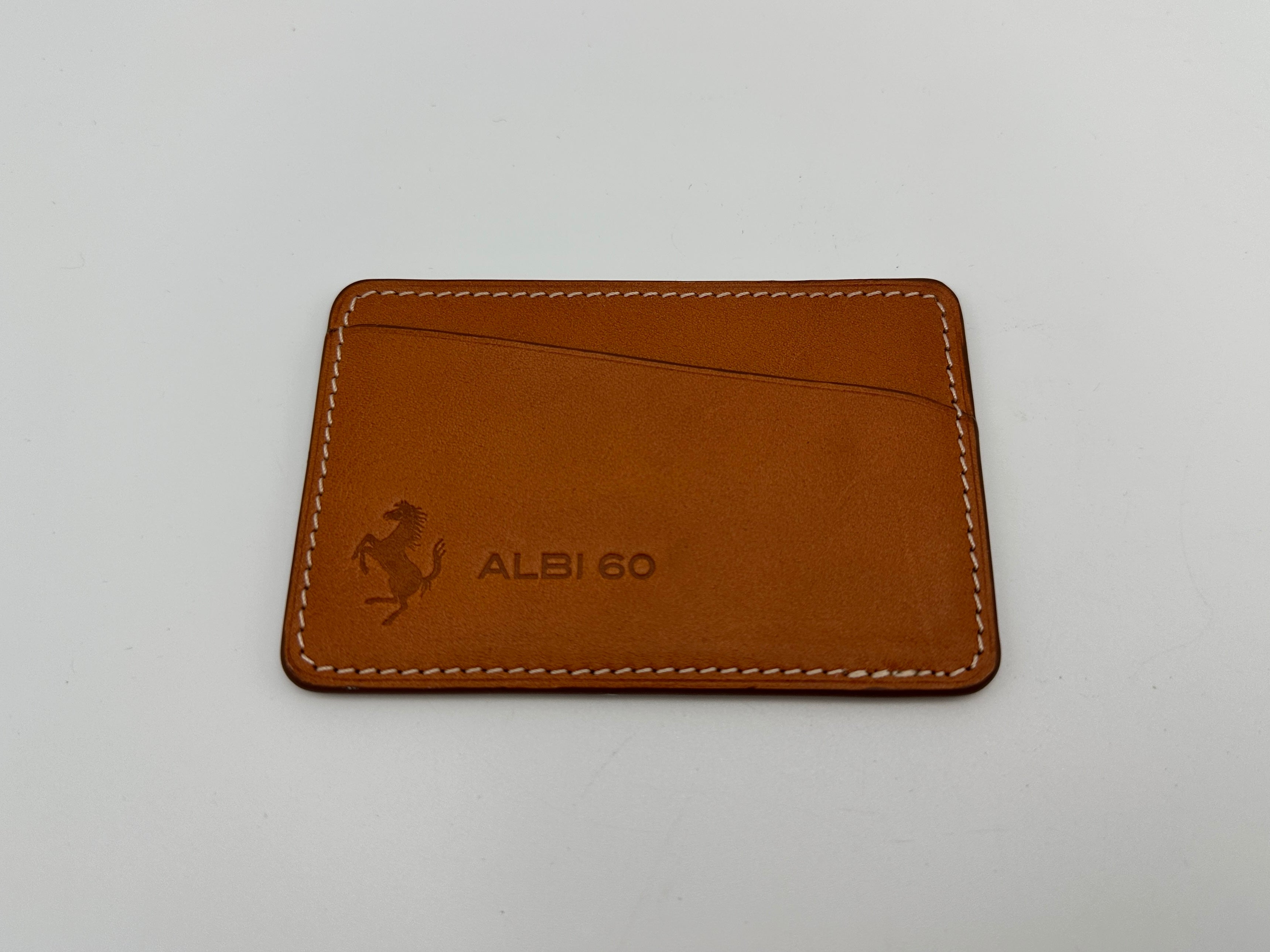 Ferrari Schedoni Leather Credit Card Wallet, Business Card Pouch - Albi 60