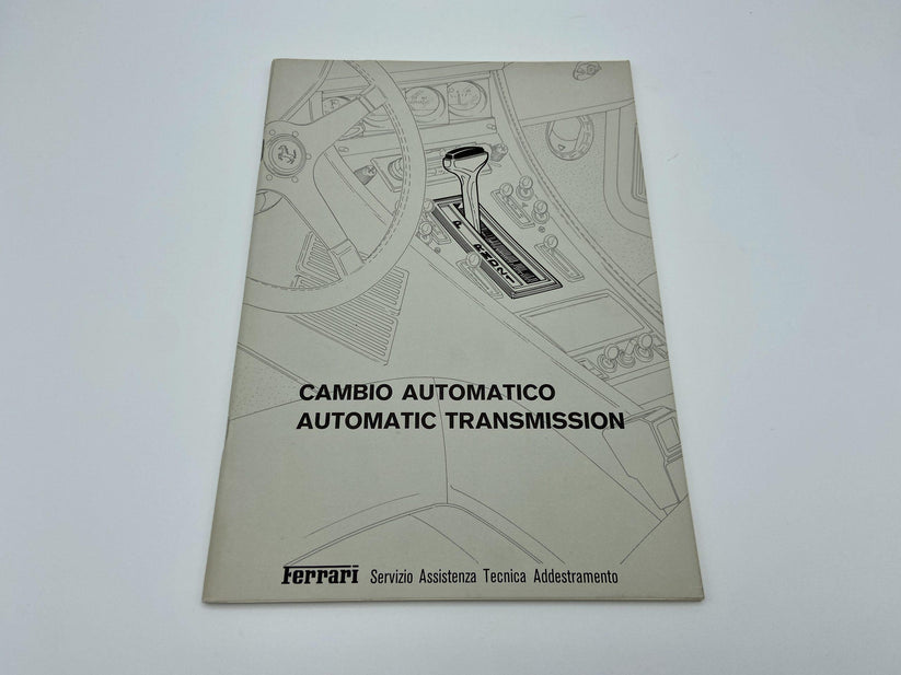 Ferrari 400 Automatic Transmission System Workshop Manual, Checking an