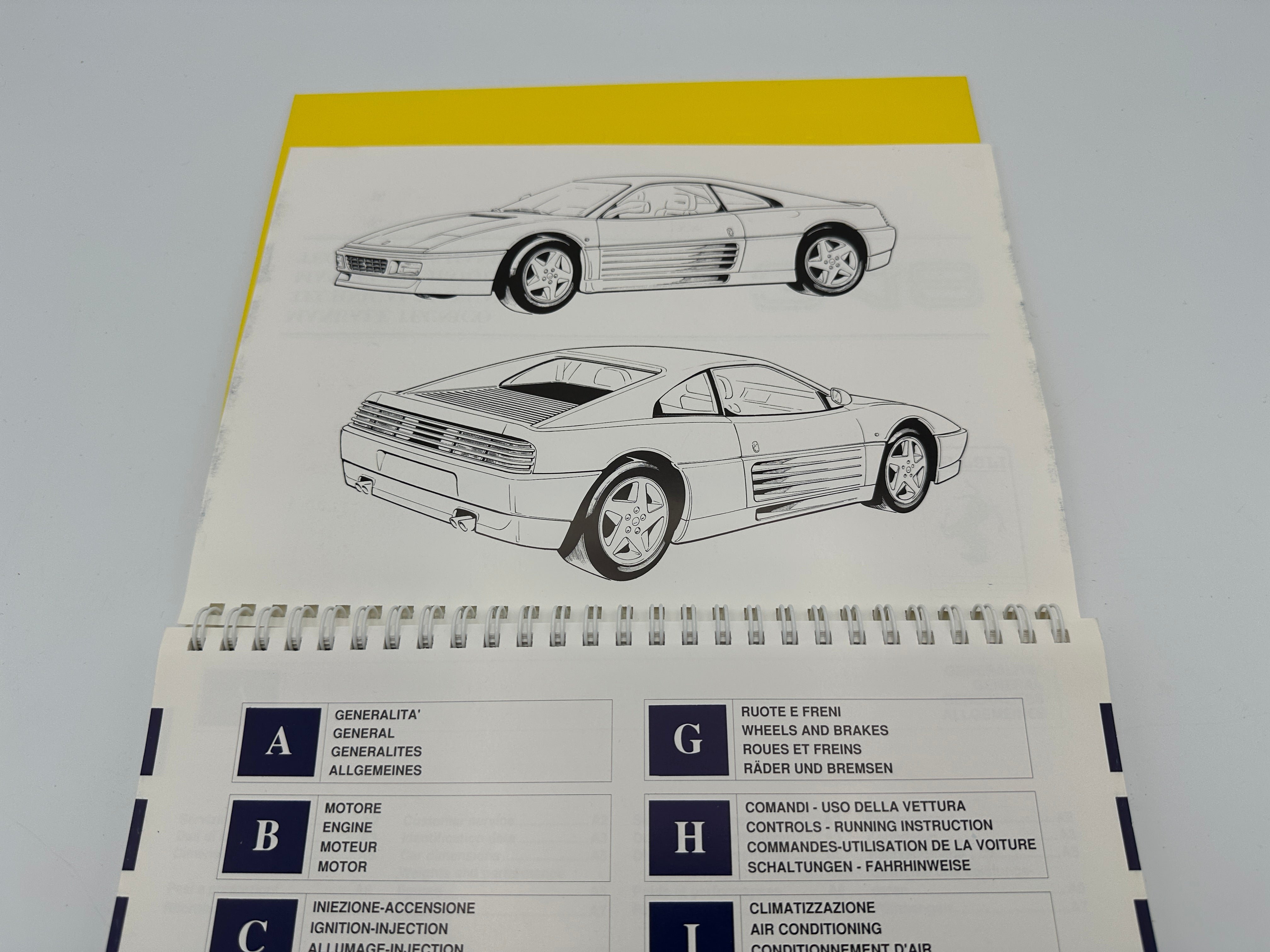 Ferrari 348 Owner’s Manual #779/93 - 1993