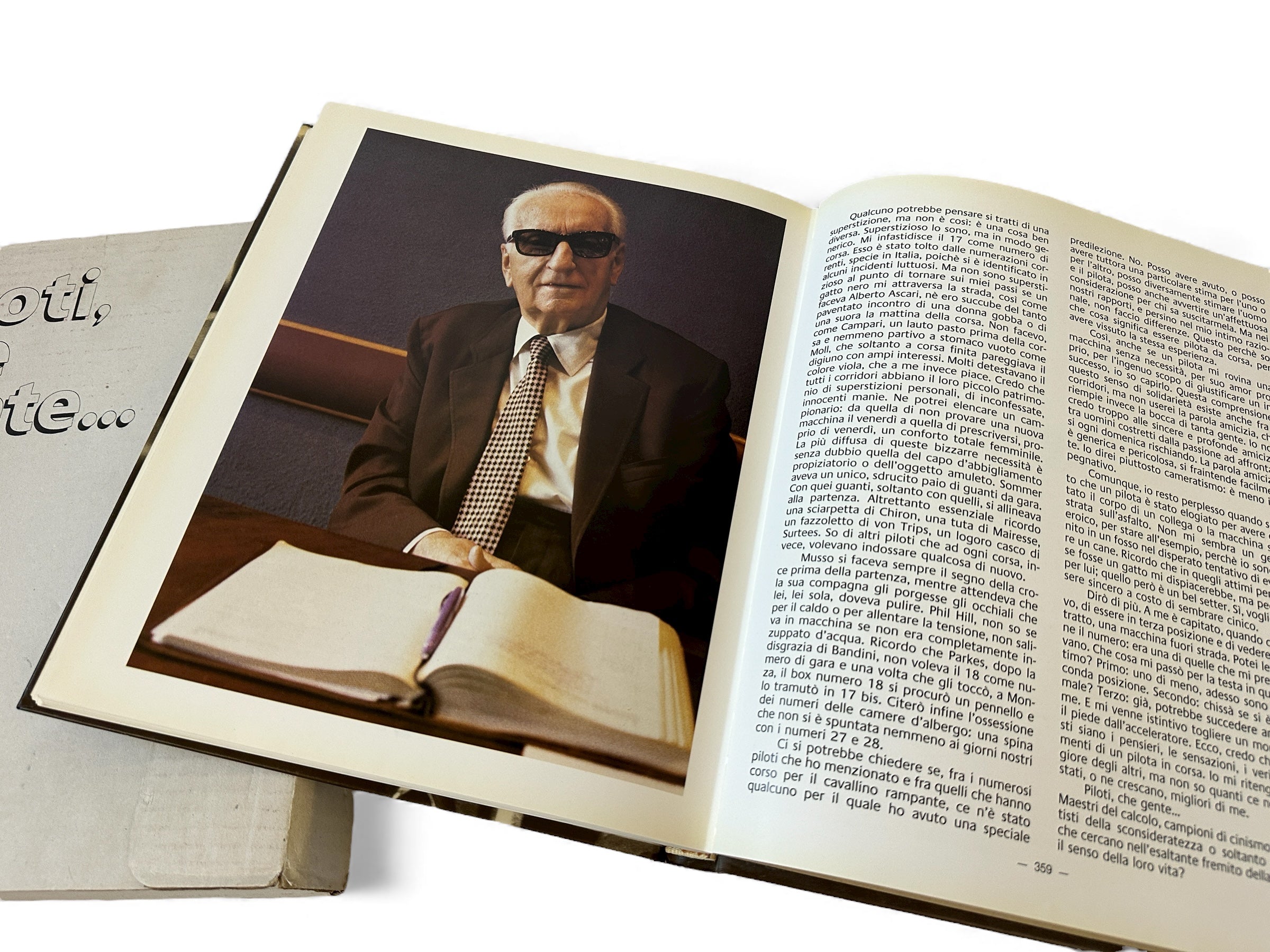 Piloti, Che Gente - Book By Enzo Ferrari - Hand-Signed - Autograph - First Edition 1983