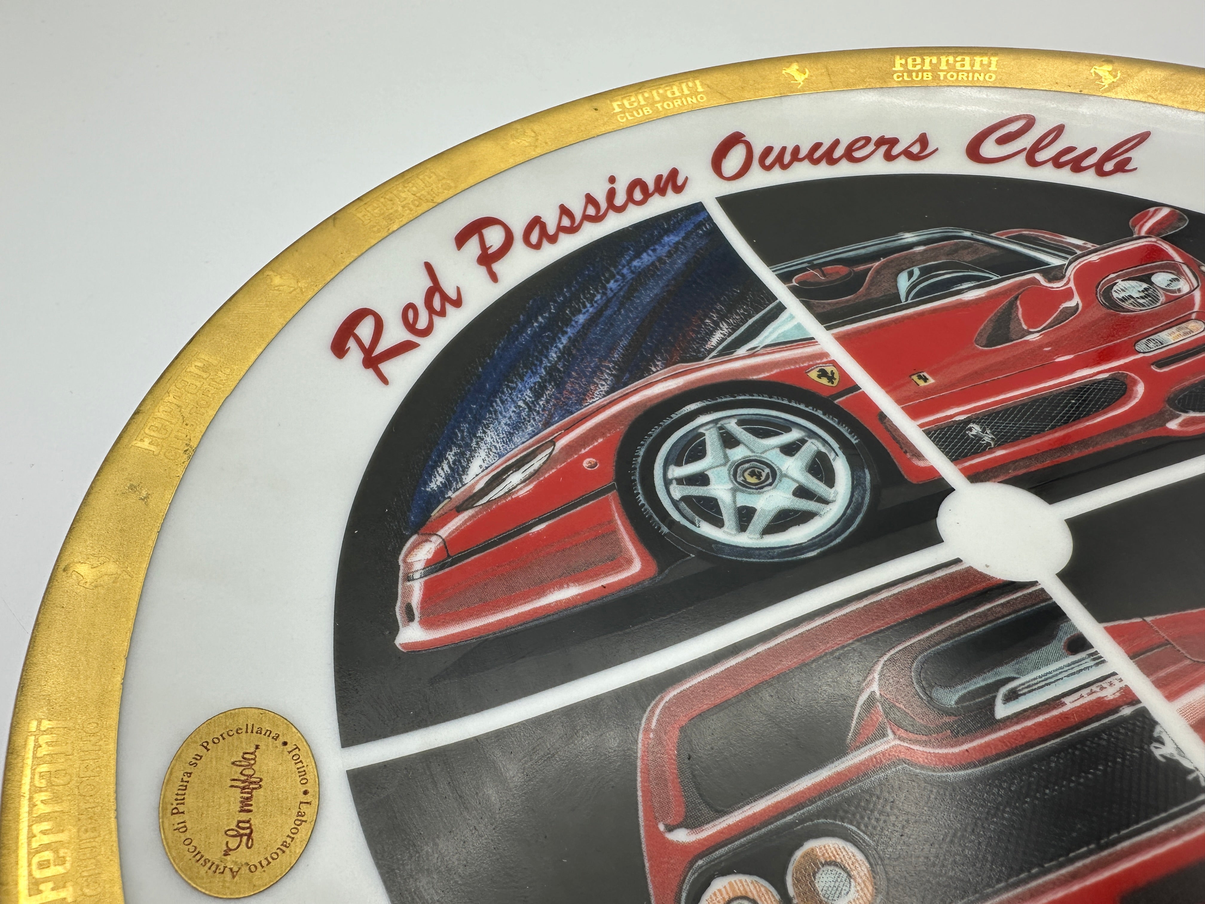 Ferrari F50 Ceramic Plate – Club Torino – Limited 89/250– Collectors Accessory