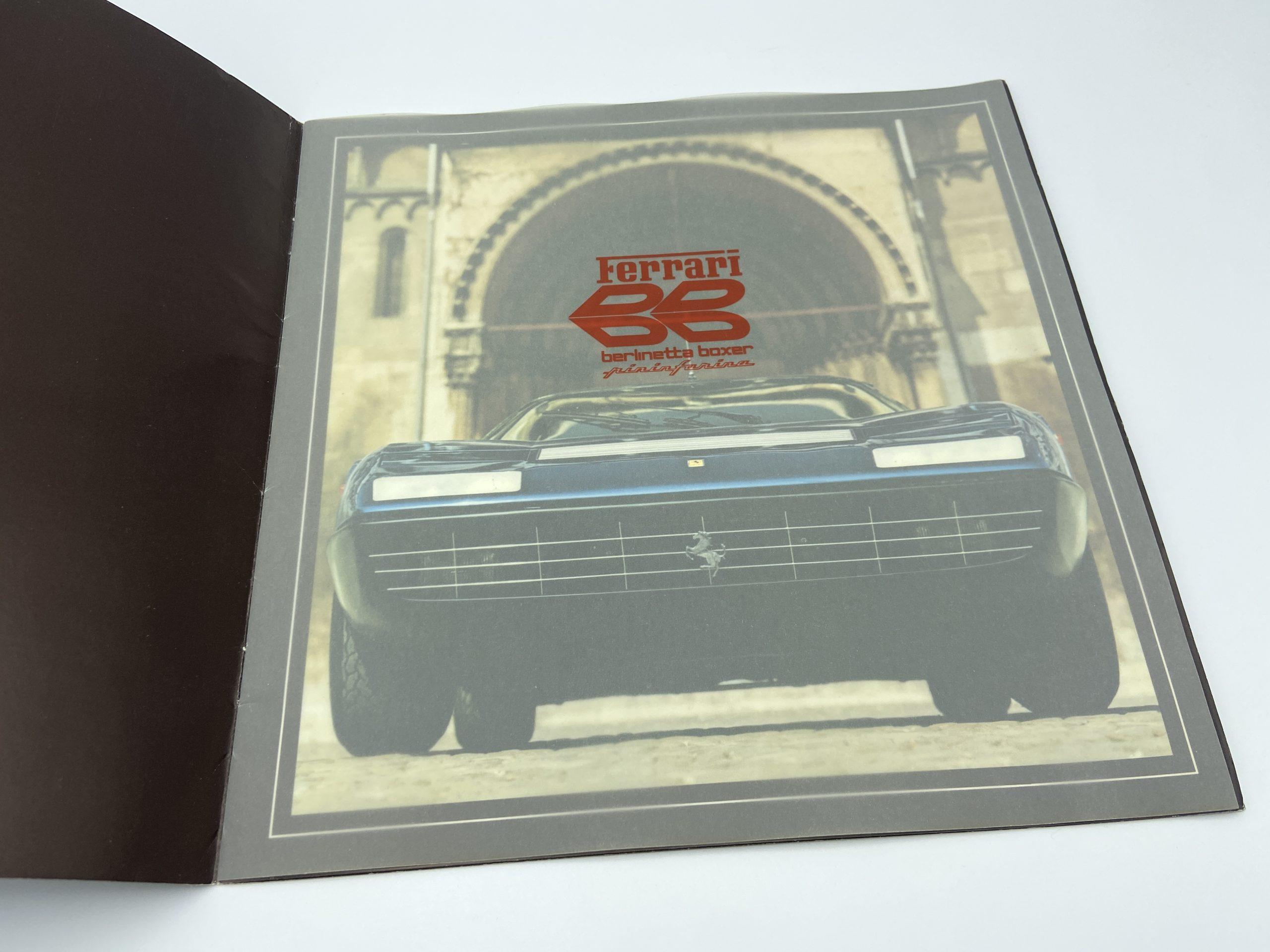 Ferrari 365 GT4 BB Berlinetta Boxer Sales Brochure #83/73 - 1973