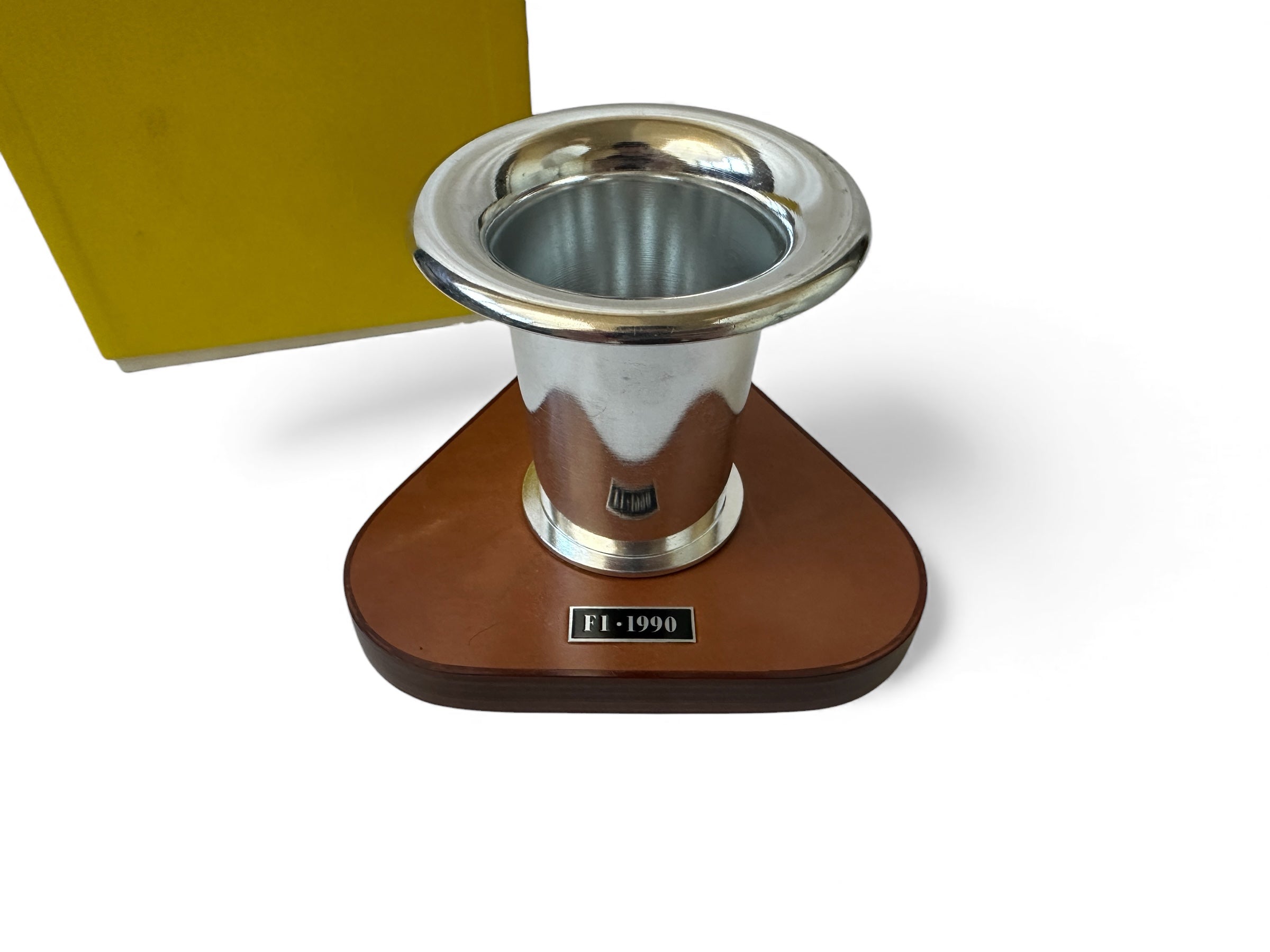 Ferrari F1 Air Intake 1990 On Schedoni Leather Base - Paperweight - Official Accessory