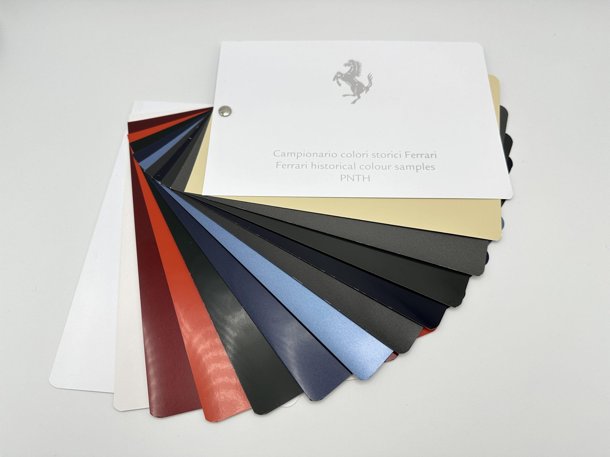 Ferrari PPG Historical Color, Colour Range Sample Swatch, Paint Sample Brochure – 2012