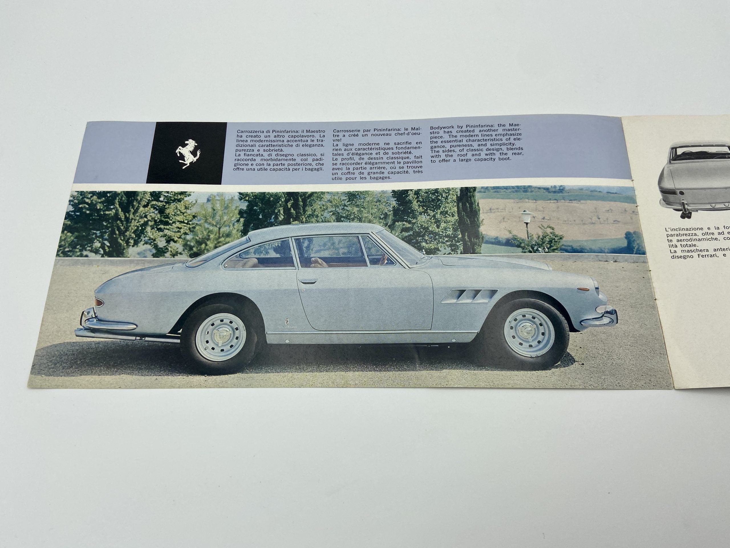 Ferrari 330 GT Single Headlight Sales Brochure #06/66 - 1966